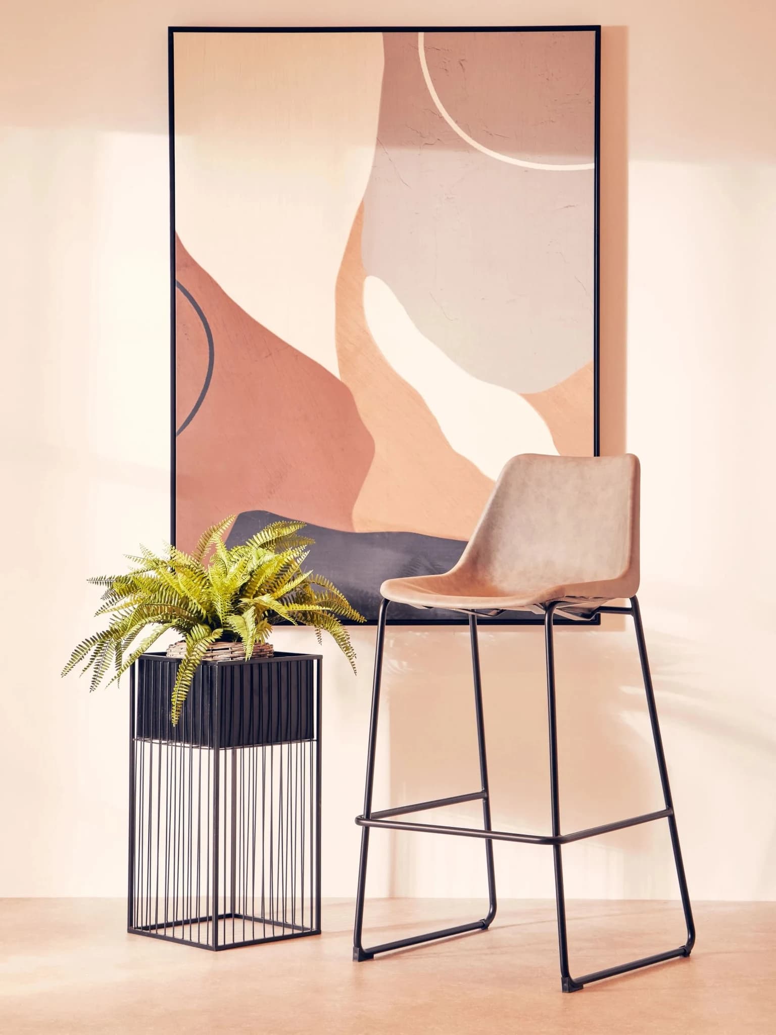 Dalston Ash Bar Chair With Angled Legs - Seating, photo 3 of 8