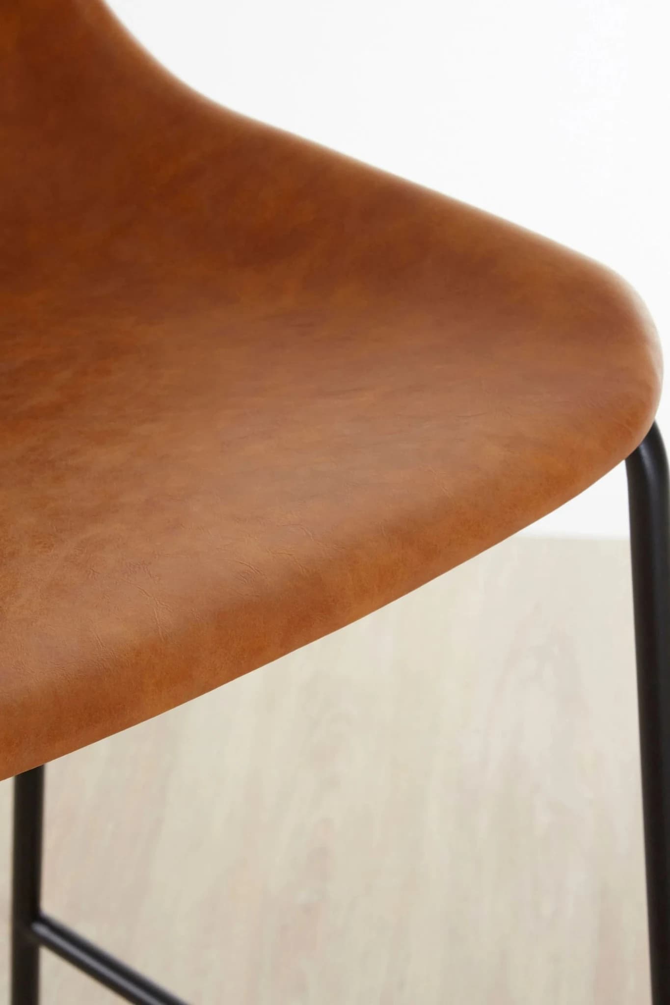 Dalston Camel Bar Chair With Black Legs - Seating, photo 7 of 8