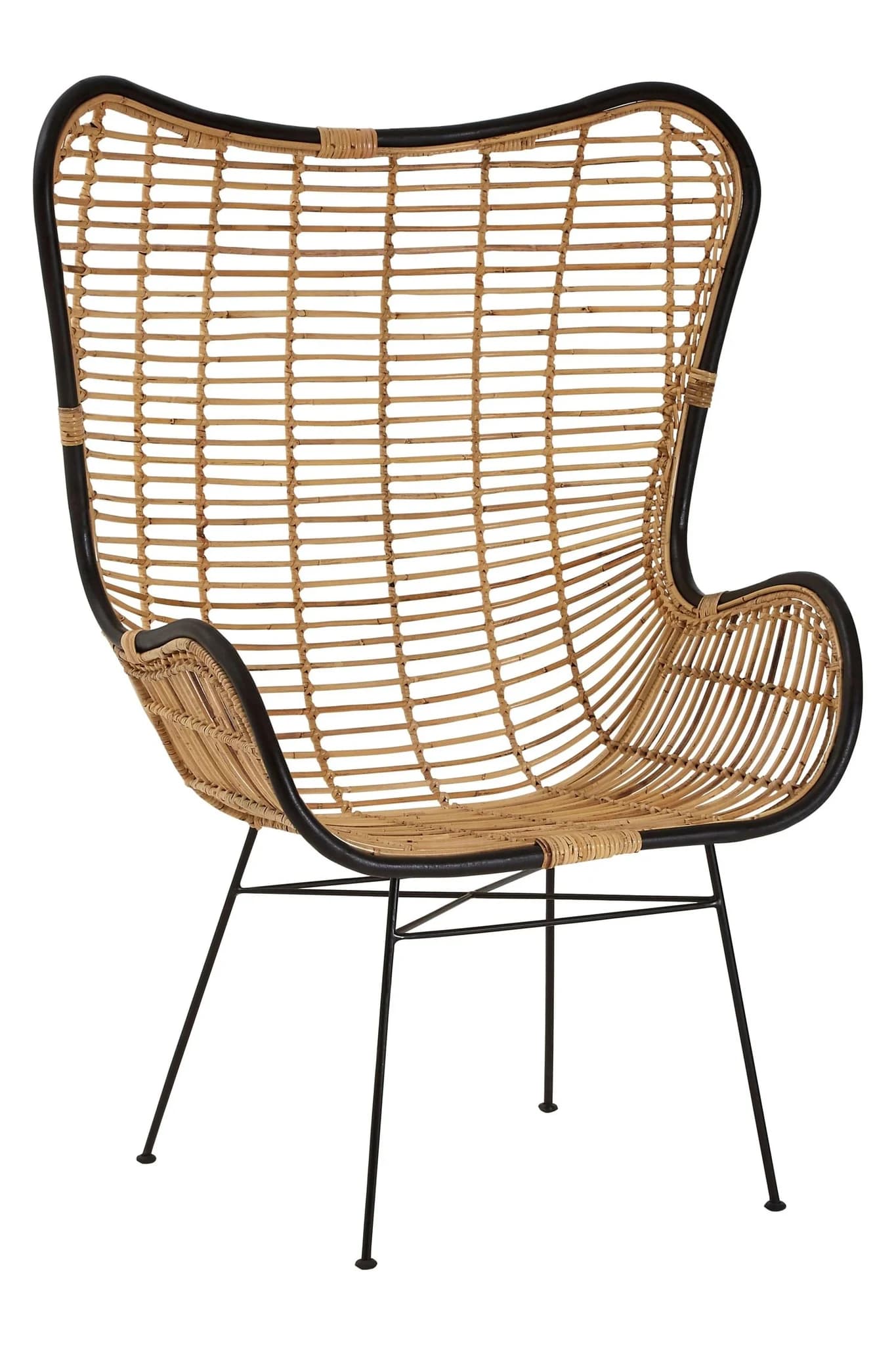 Java Natural Rattan Wingback Chair - Seating, photo 4 of 6