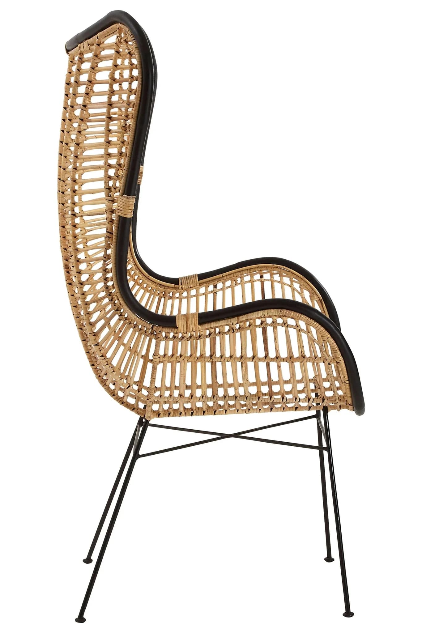 Java Natural Rattan Wingback Chair - Seating, photo 3 of 6