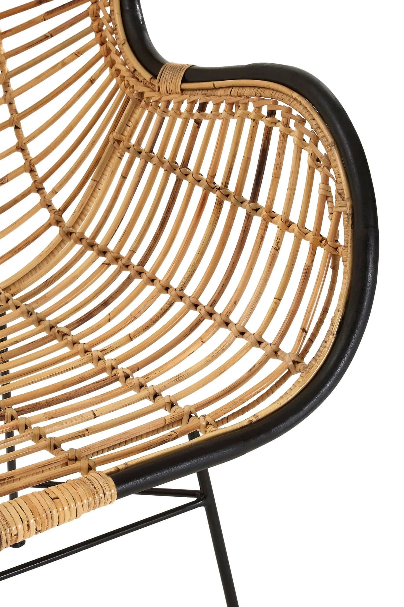 Java Natural Rattan Wingback Chair - Seating, photo 5 of 6