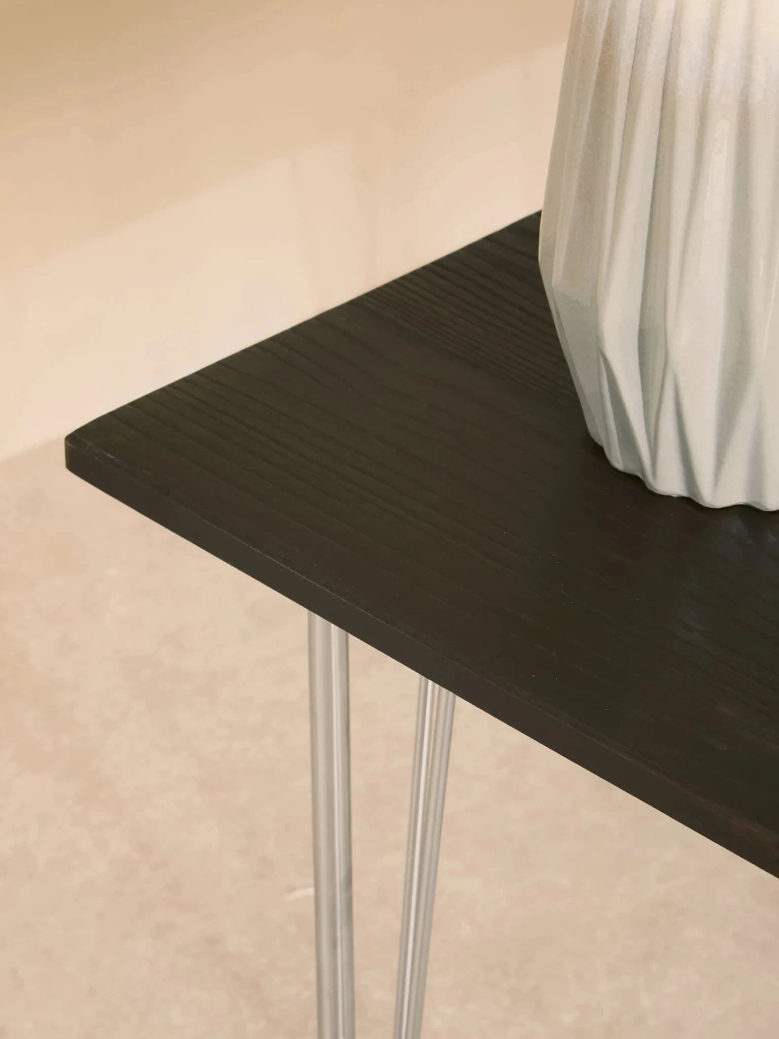 District Chrome Metal And Elm Wood Square Dining Table - Tables, photo 2 of 8
