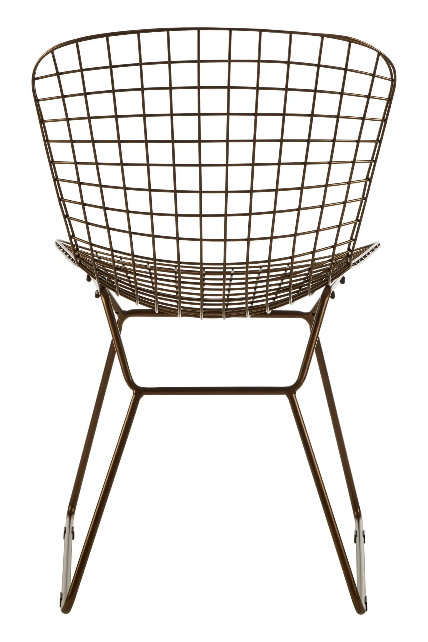 District Bronze Metal Grid Frame Wire Chair - Seating, photo 4 of 8