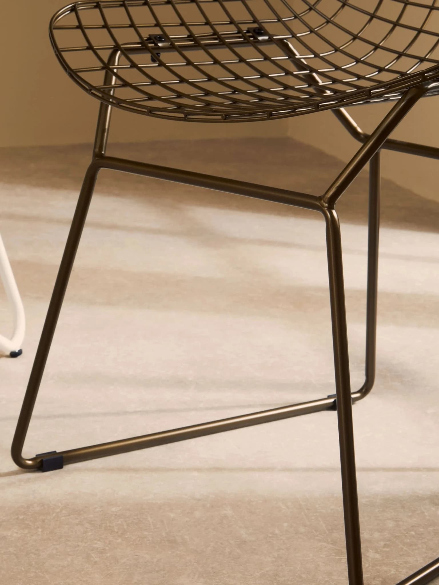 District Bronze Metal Grid Frame Wire Chair - Seating, photo 2 of 8