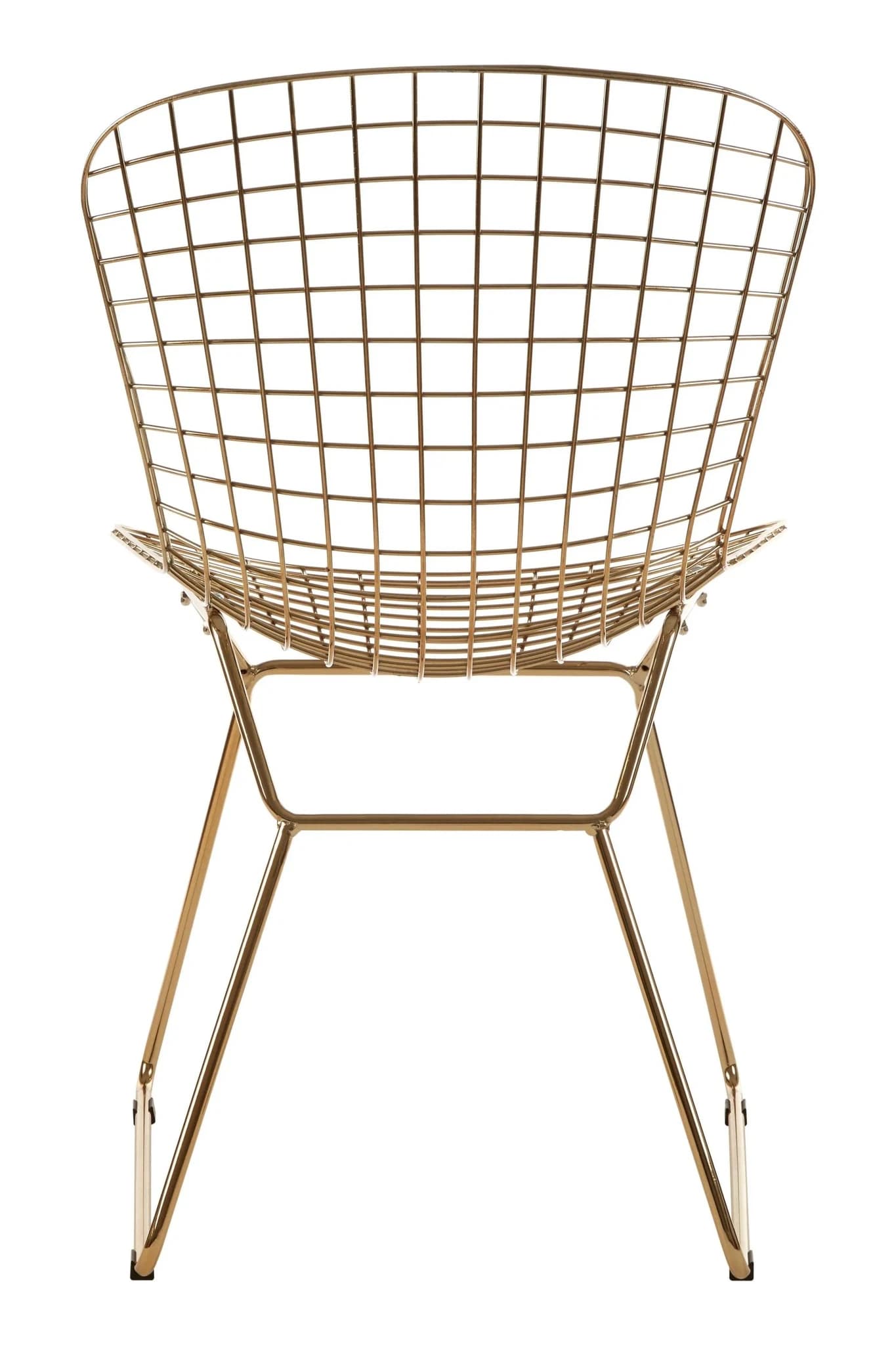 District Gold Metal Grid Frame Wire Chair - Seating, photo 6 of 8