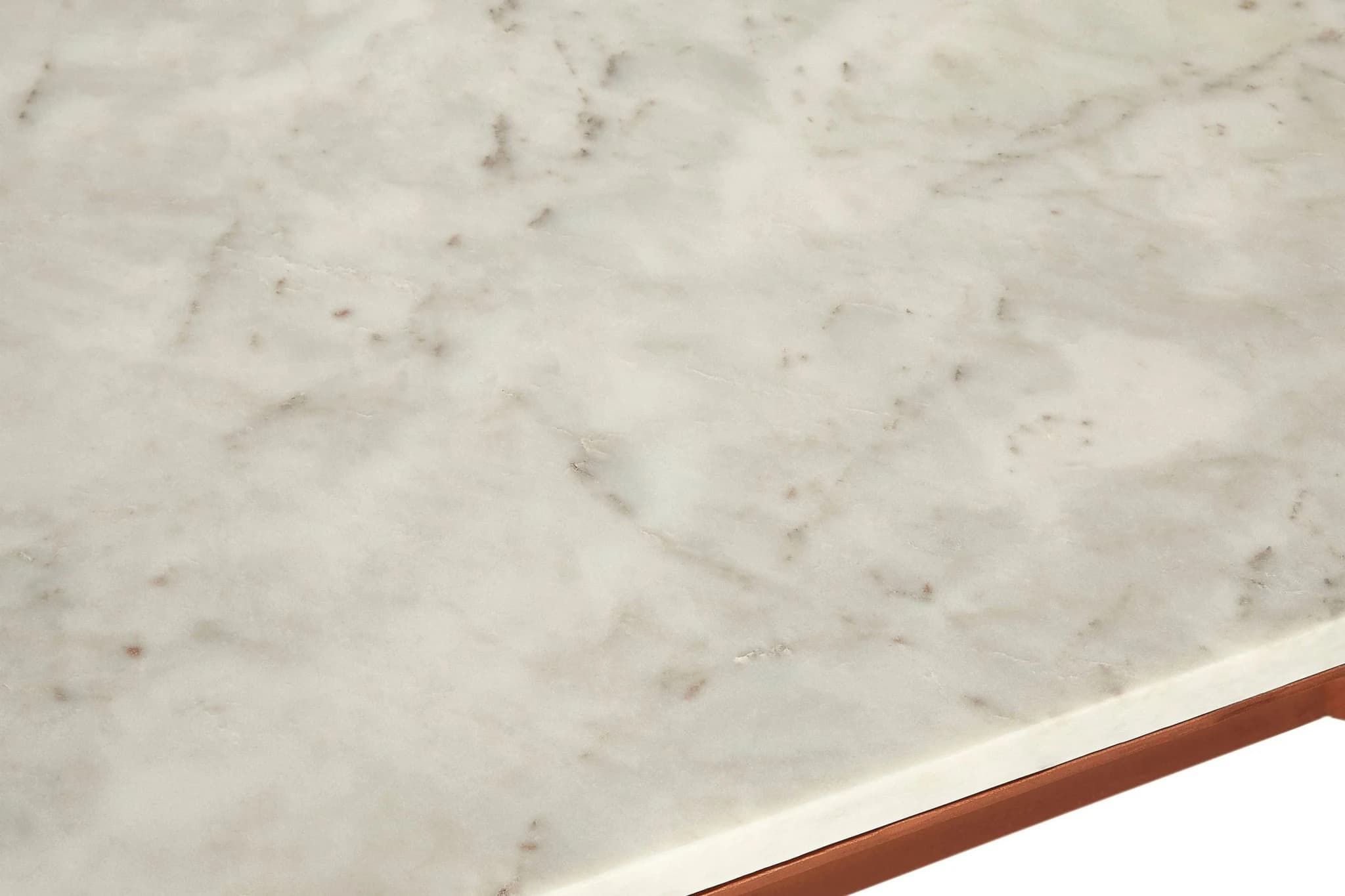 Nirav White Marble Top Coffee Table - Tables, photo 5 of 6