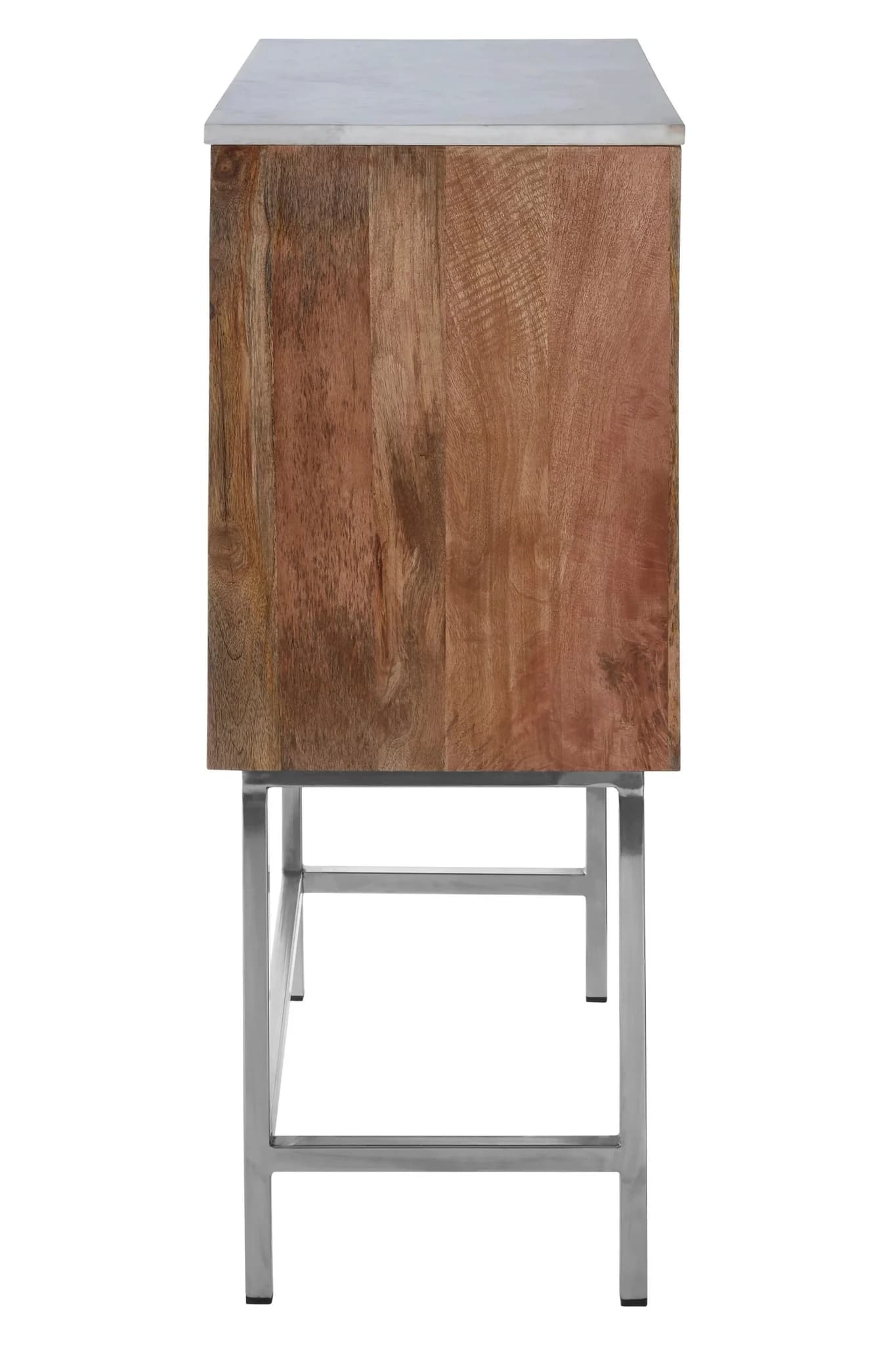 Nirav Marble and Mango Wood Geometric Design Cabinet - Bookcases & shelving, photo 2 of 5