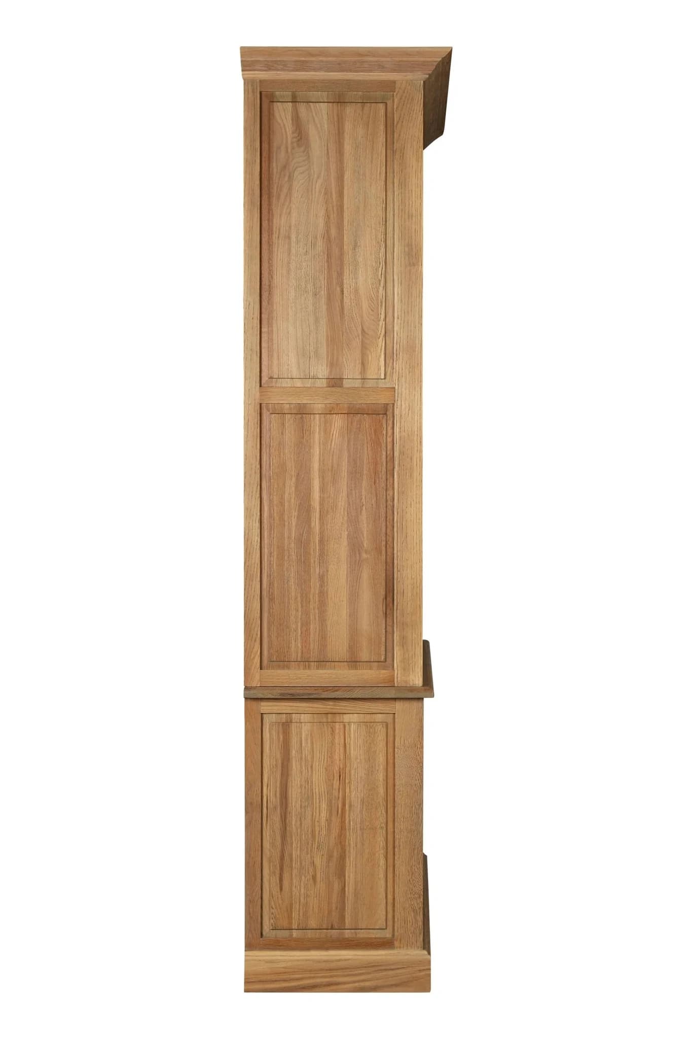 Lyon Oak Wood Tall Cabinet with Washed Grey Finish - Bookcases & shelving, photo 3 of 7