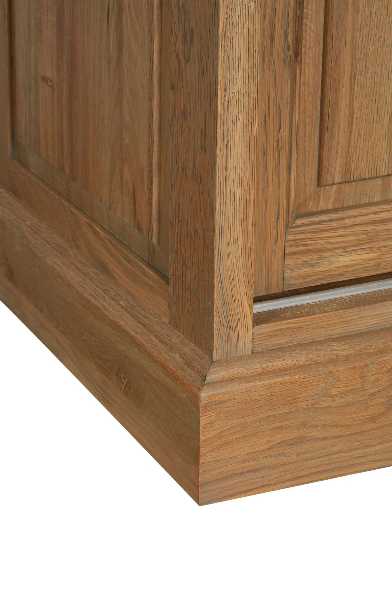 Lyon Oak Wood Tall Cabinet with Washed Grey Finish - Bookcases & shelving, photo 5 of 7