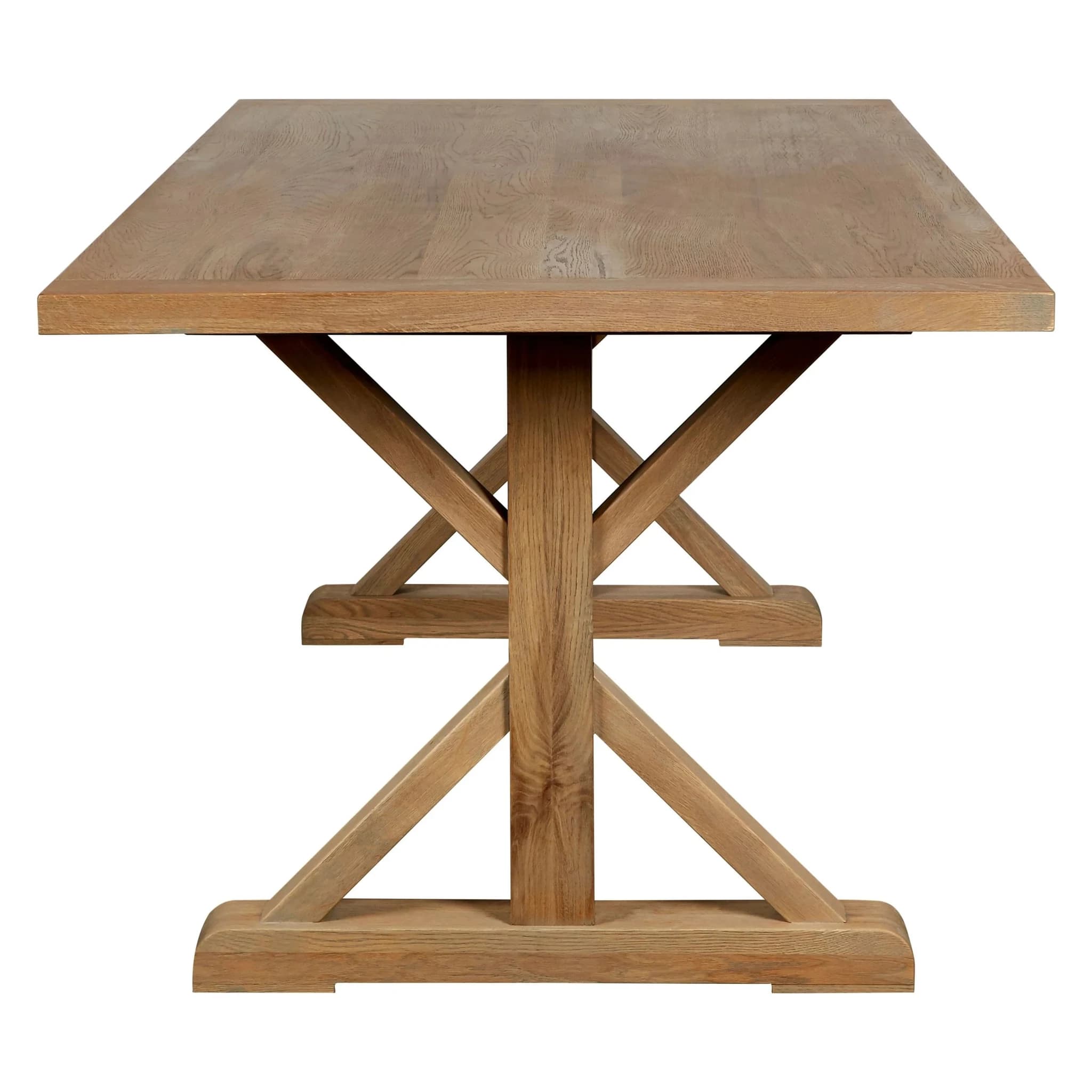 Lyon Grey Finish Oak Wood Dining Table - Tables, photo 4 of 8