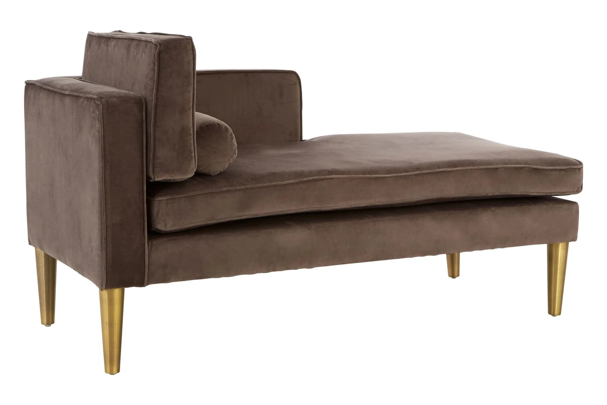 Louxor Grey Velvet Left Hand Chaise Longue - Seating, photo 4 of 7
