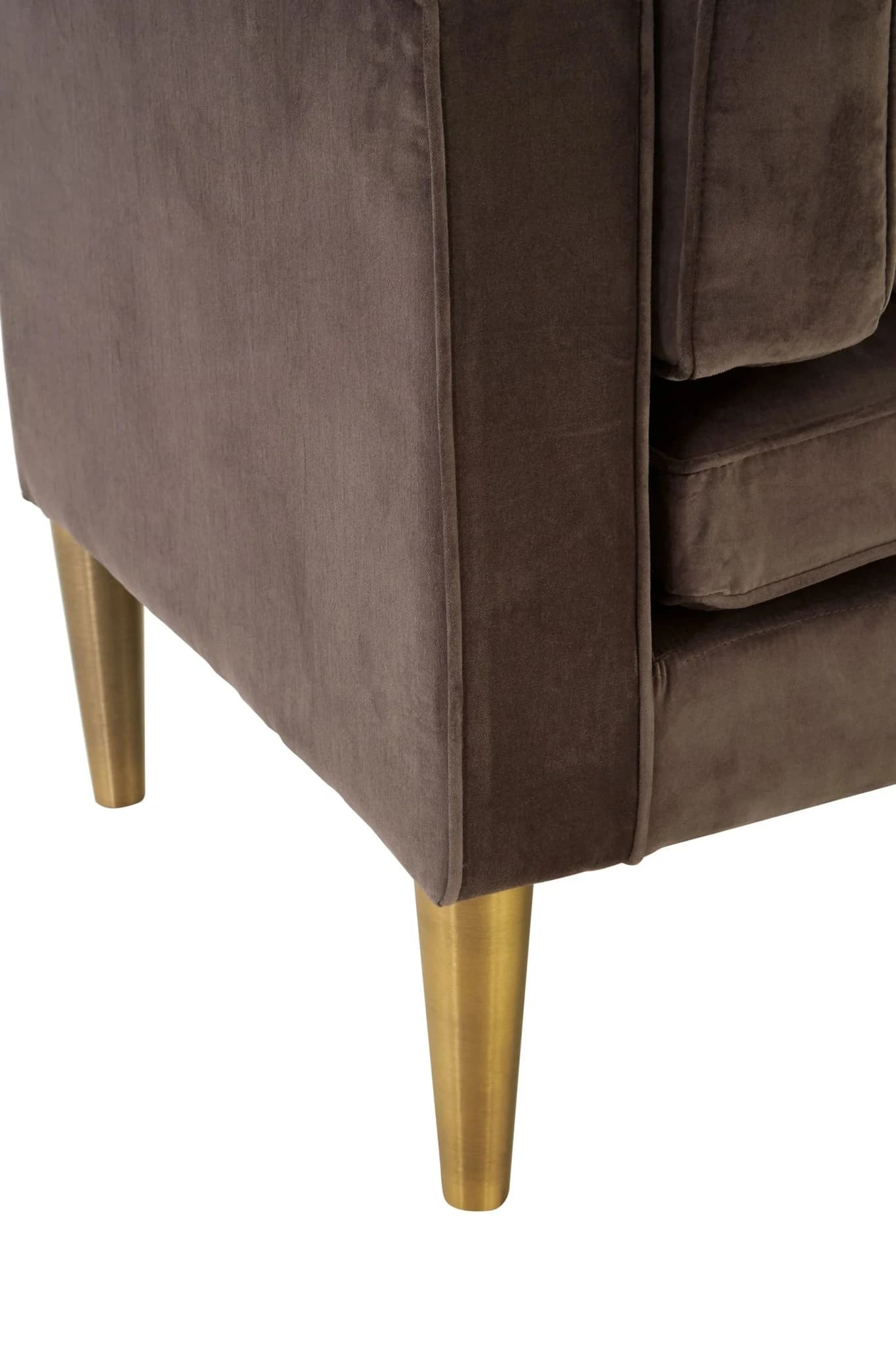 Louxor Grey Velvet Left Hand Chaise Longue - Seating, photo 7 of 7