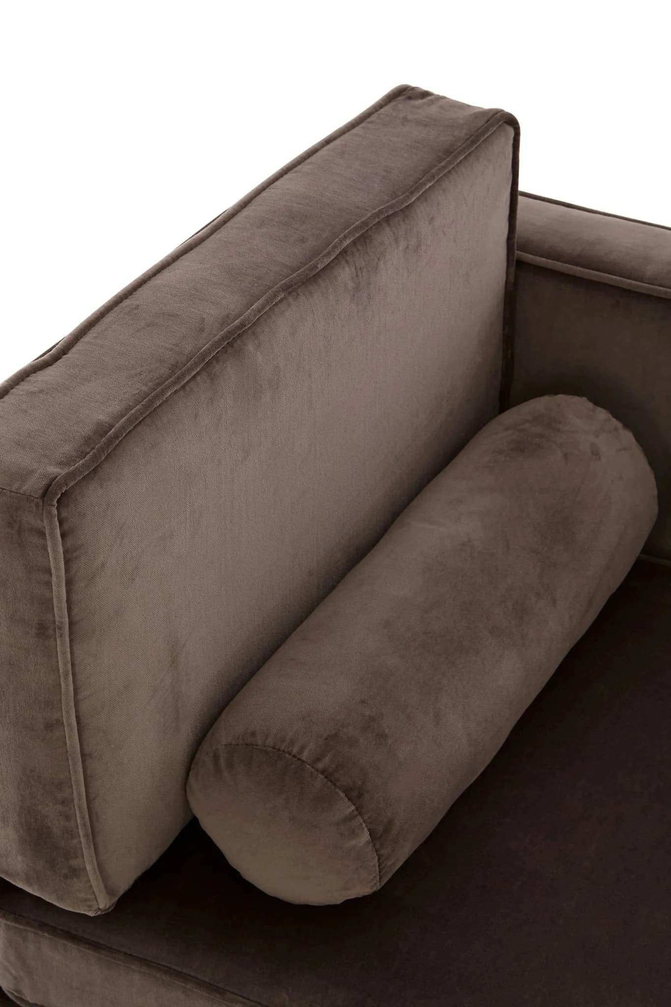 Louxor Grey Velvet Left Hand Chaise Longue - Seating, photo 6 of 7