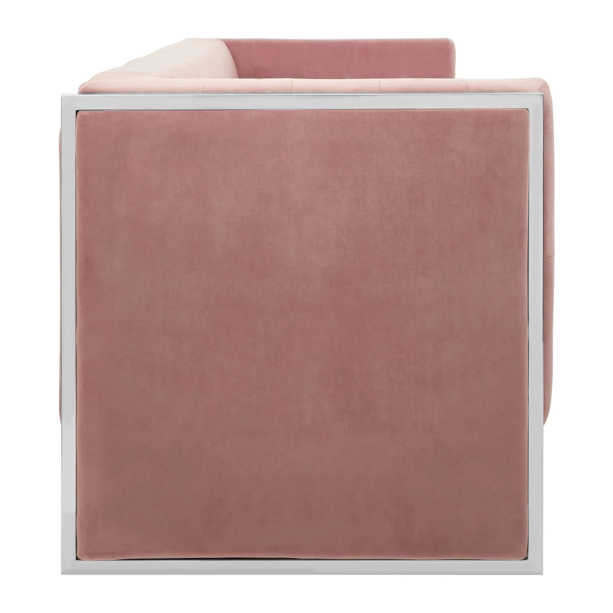 Vogue Pink Velvet 3 Seater Sofa - Seating, photo 5 of 8