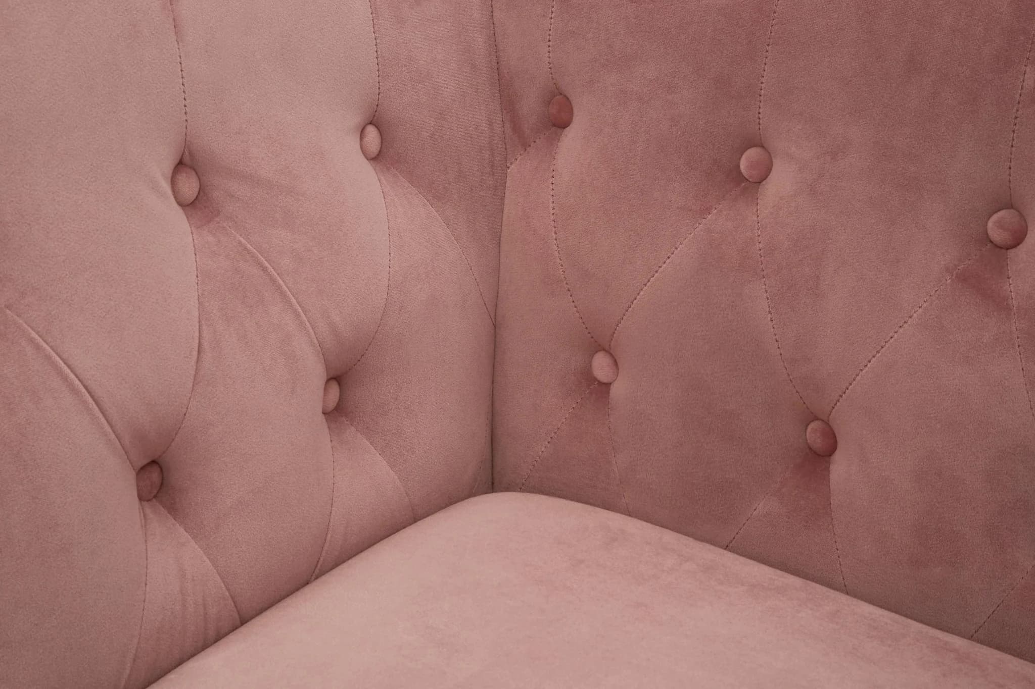 Vogue Pink Velvet 3 Seater Sofa - Seating, photo 8 of 8