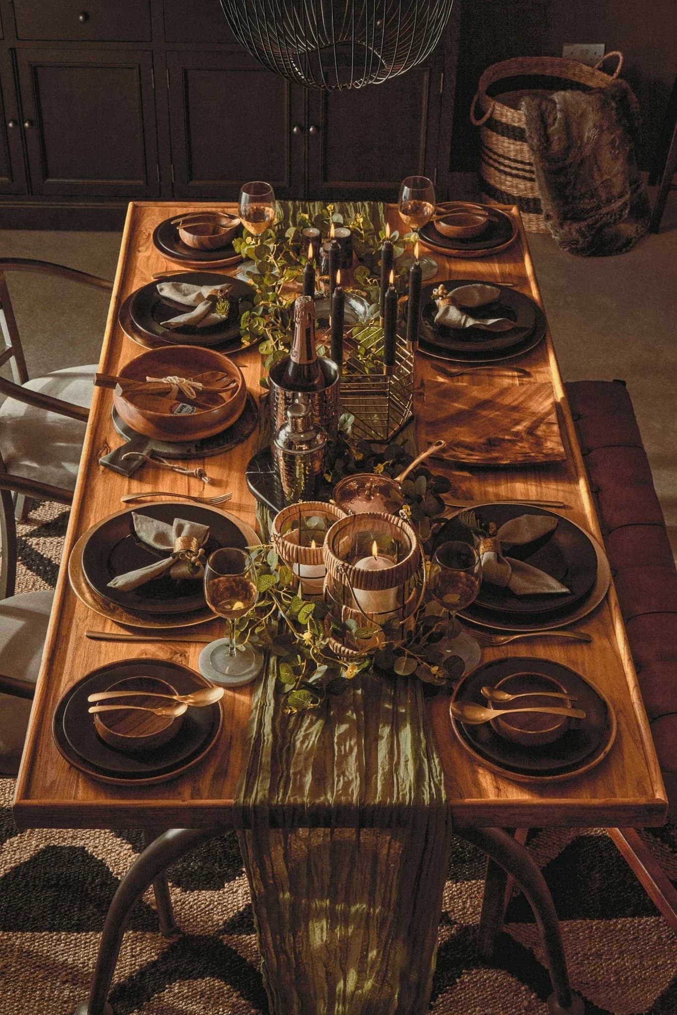 New Foundry Dining Table With Elm Wood Top - Tables, photo 8 of 8
