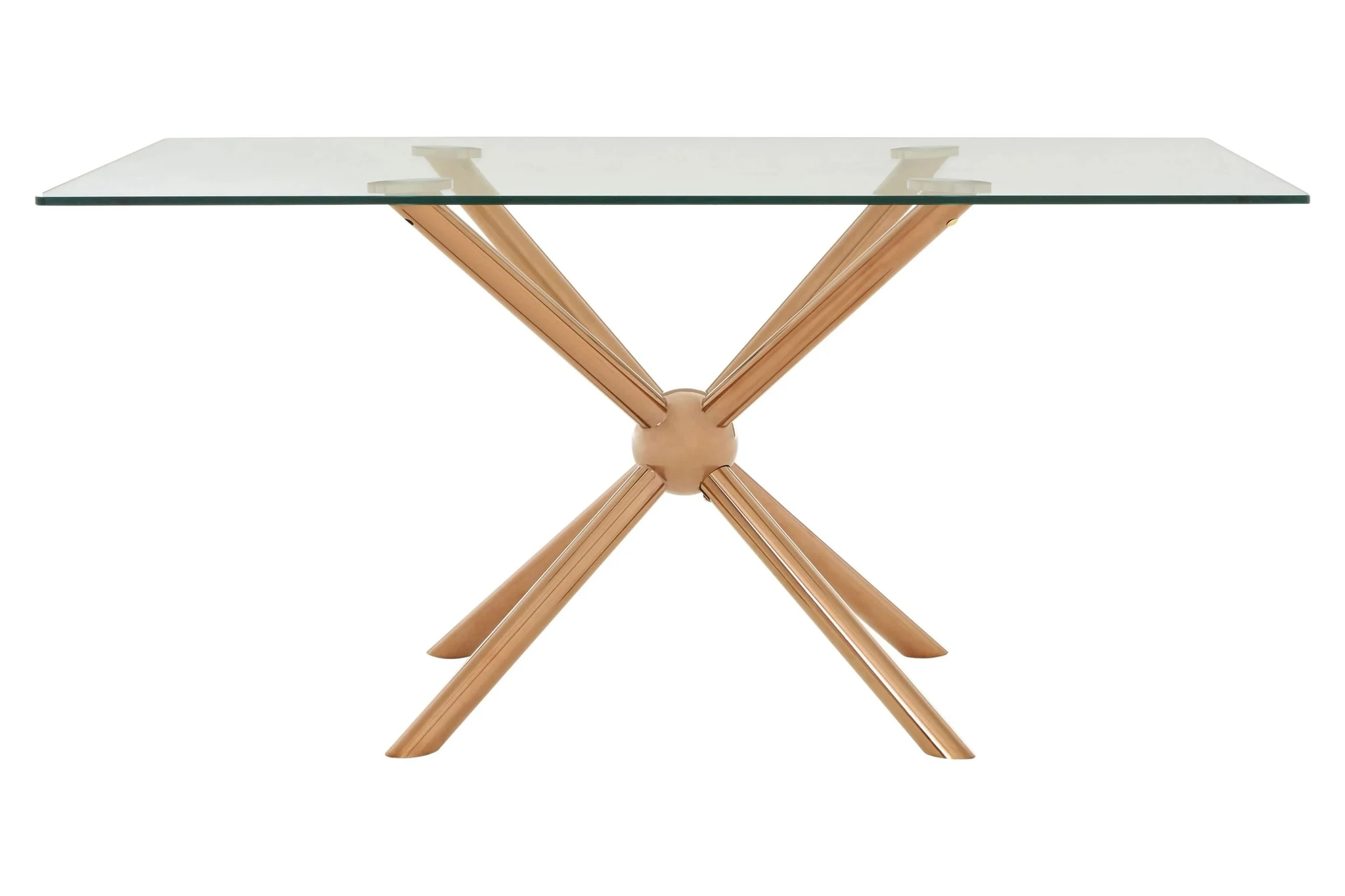 Novo Rectangular Rose Gold Dining Table - Tables, photo 3 of 5