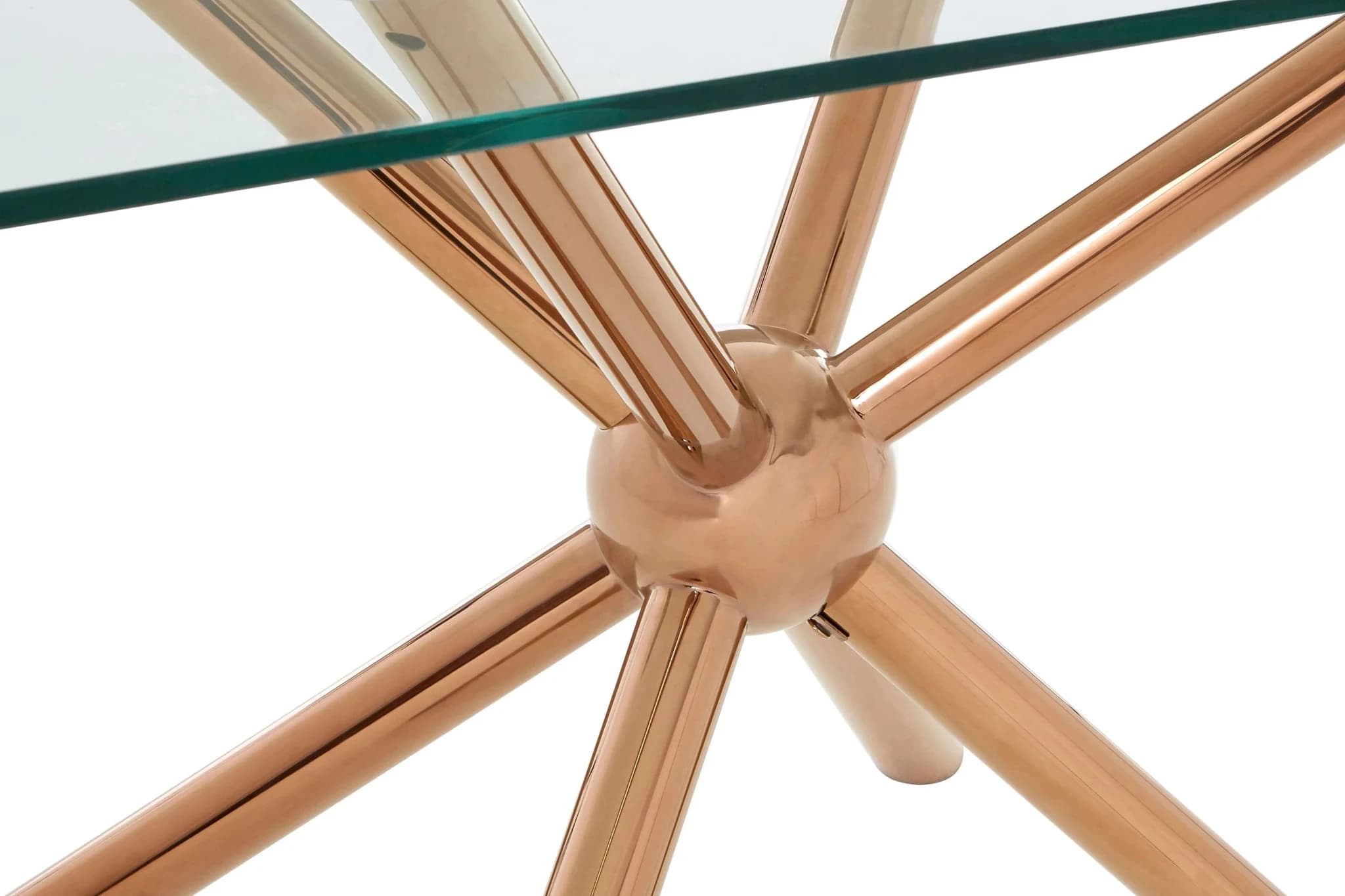 Novo Rectangular Rose Gold Dining Table - Tables, photo 5 of 5