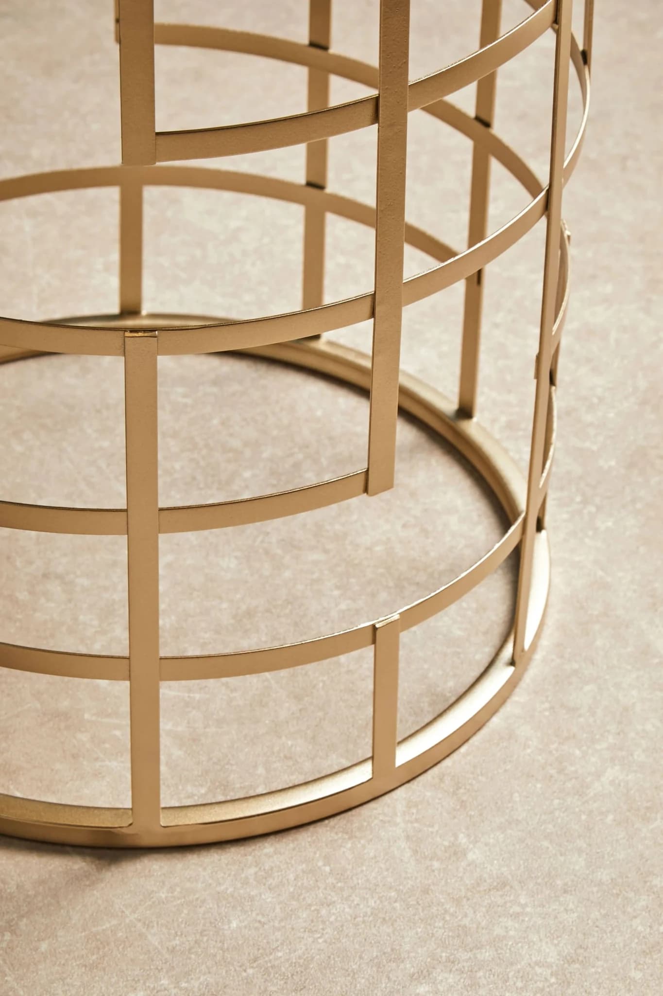 Avantis Set Of 2 Champagne Finish Side Tables - Tables, photo 2 of 7