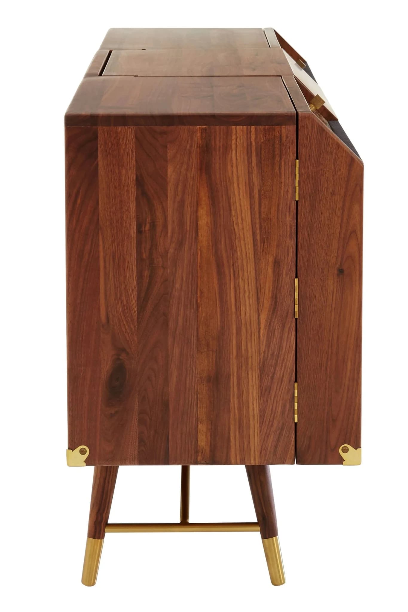 Kenso Walnut Wood 2 Door and Drawers Sideboard - Bookcases & shelving, photo 3 of 8