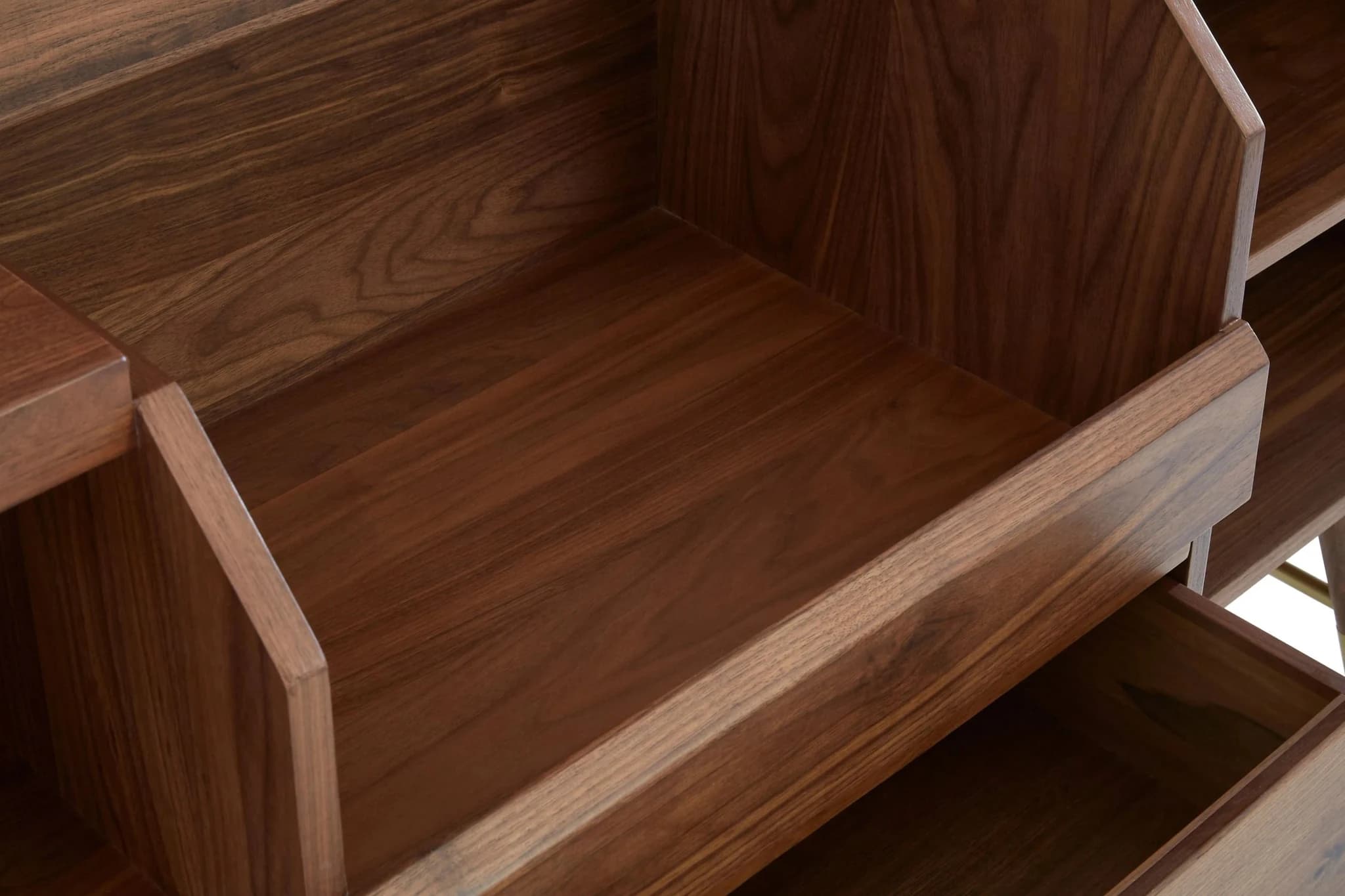Kenso Walnut Wood 2 Door and Drawers Sideboard - Bookcases & shelving, photo 8 of 8