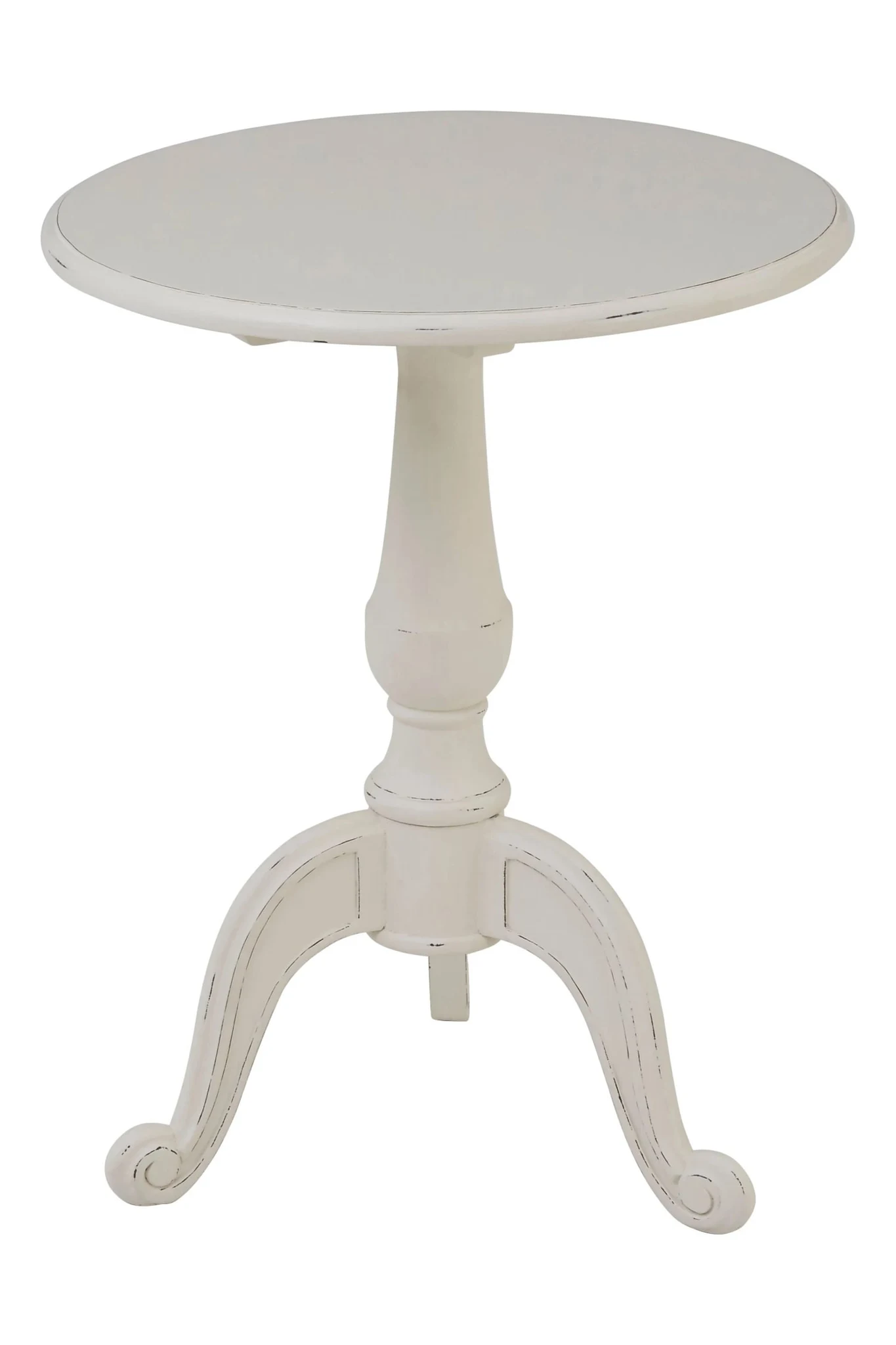 Loire Round White Pedestal Table - Tables, photo 2 of 5