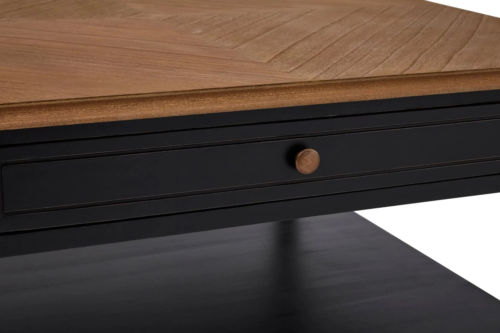 Loire Black and Natural Wooden Coffee Table with Drawer - Tables, photo 7 of 7