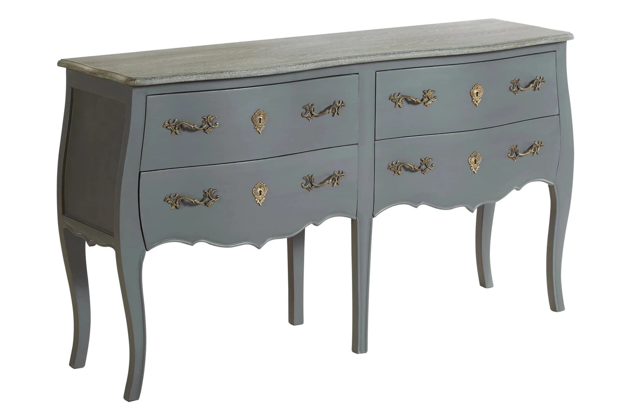 Loire Dark Grey 4 Drawer Sideboard - Bookcases & shelving, photo 4 of 8