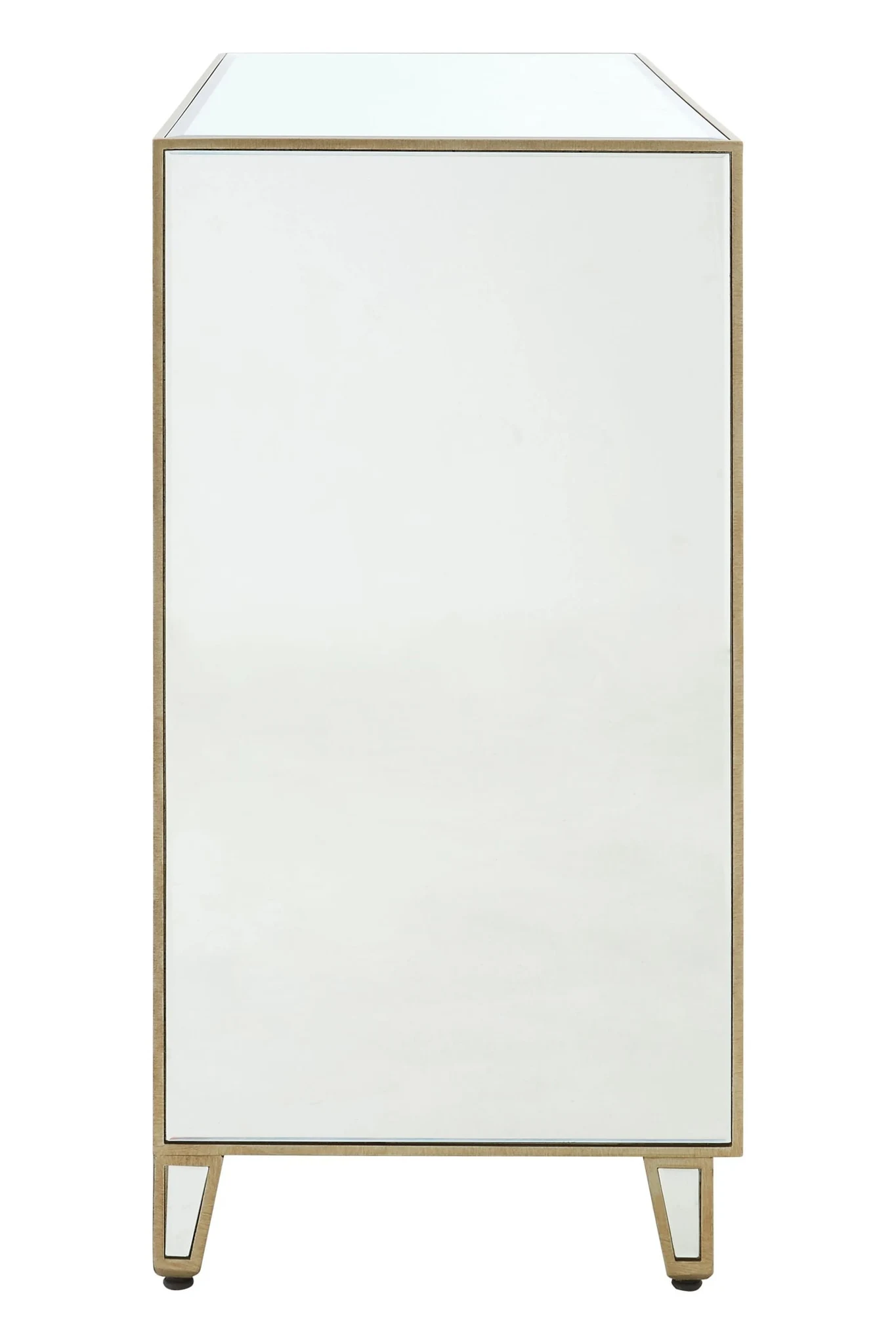 Knightsbridge Champagne Gold and Mirrored Chest of 3 Drawers - Furniture, photo 3 of 7