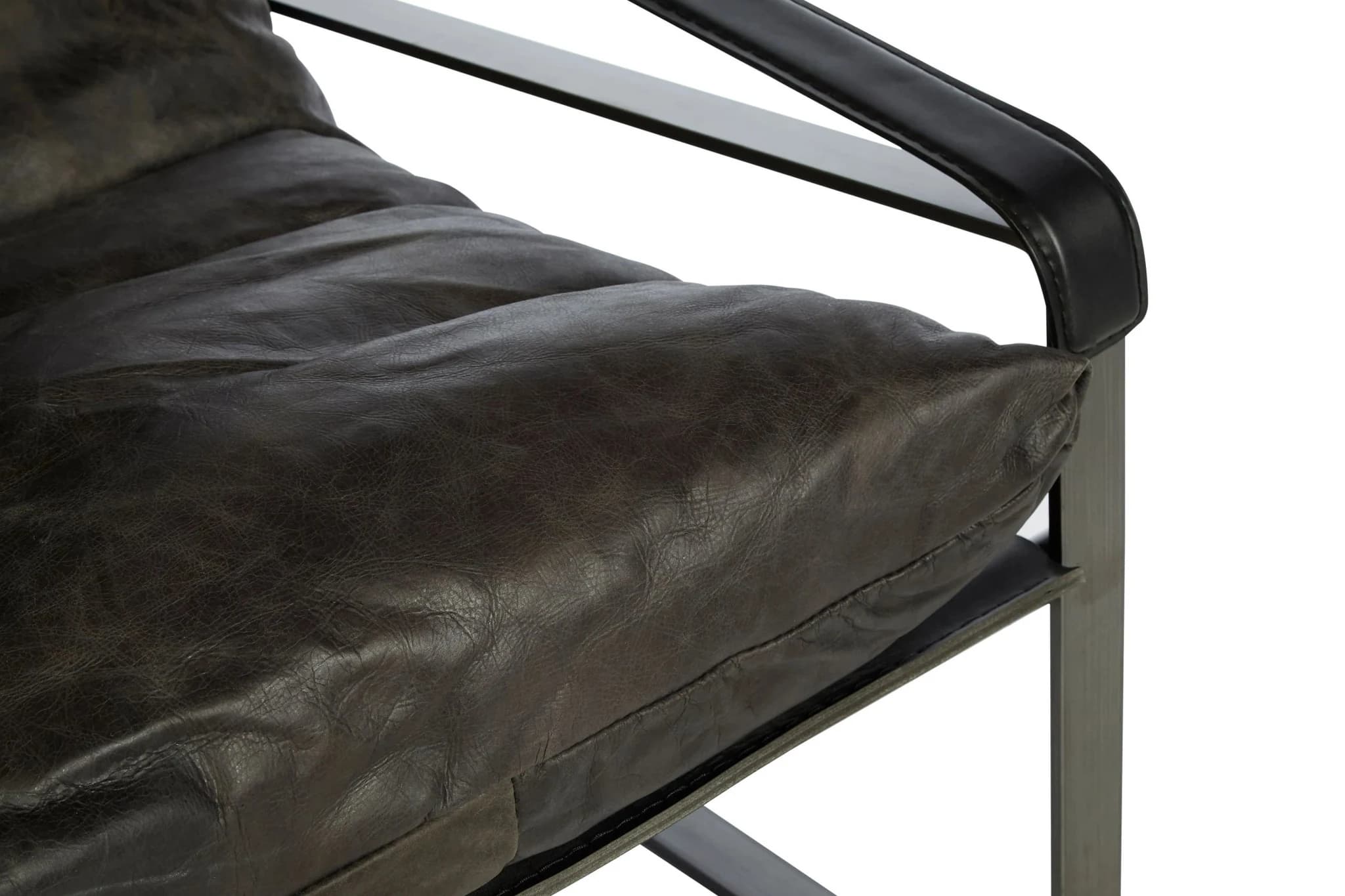 Hoxton Dark Brown Leather Lounge Chair - Seating, photo 8 of 8