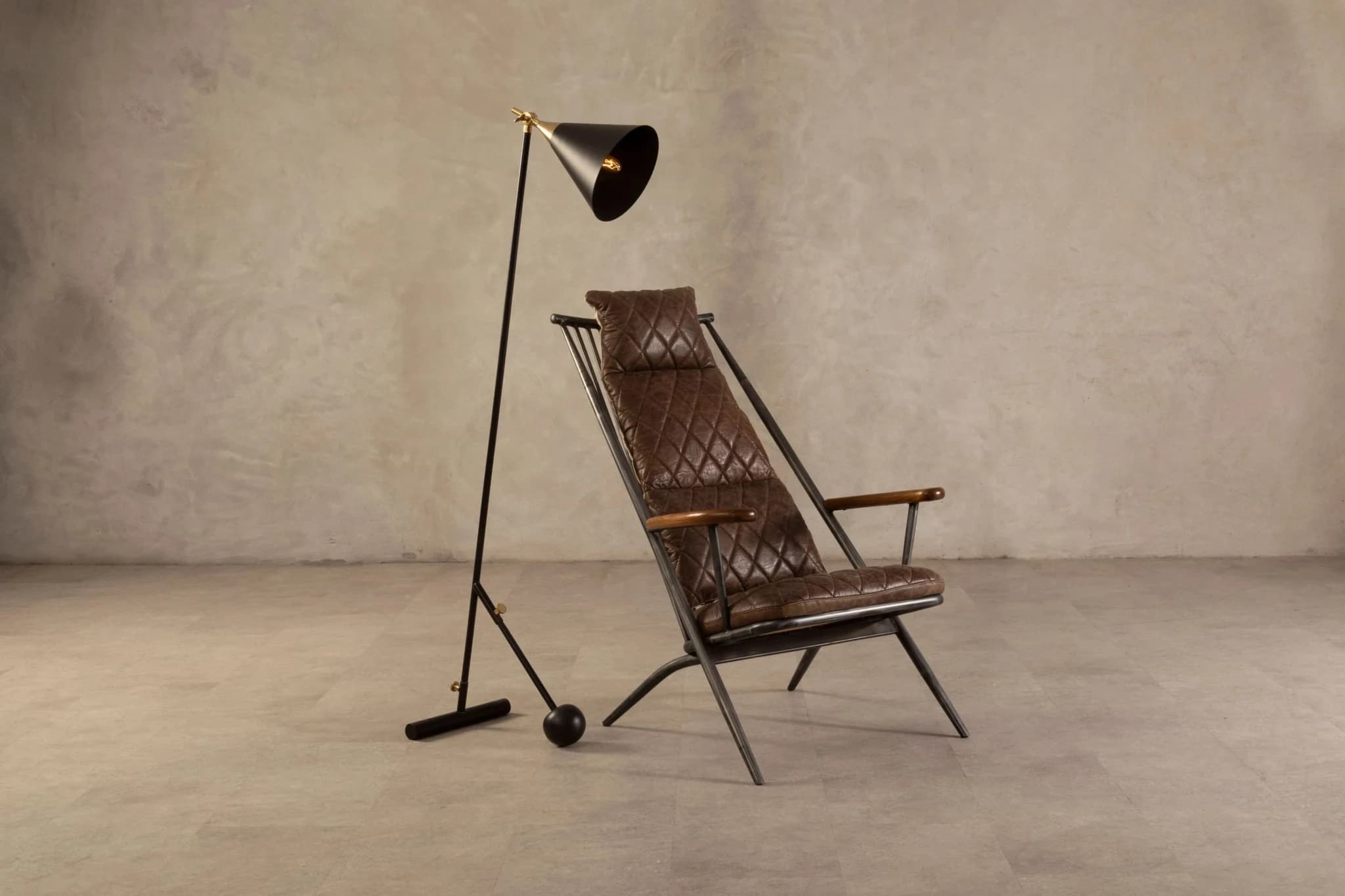 Hoxton Brown Leather High Back Chair - Seating, photo 3 of 8