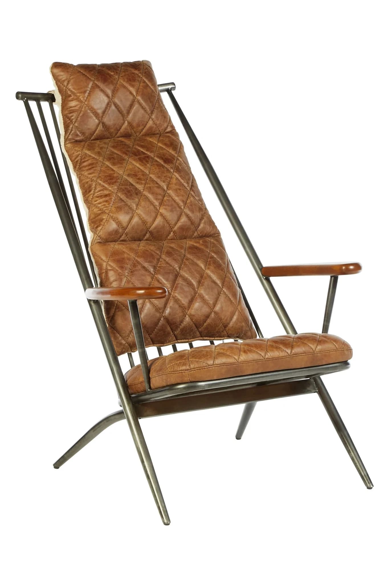 Hoxton Light Brown Leather High Back Chair - Seating, photo 4 of 7