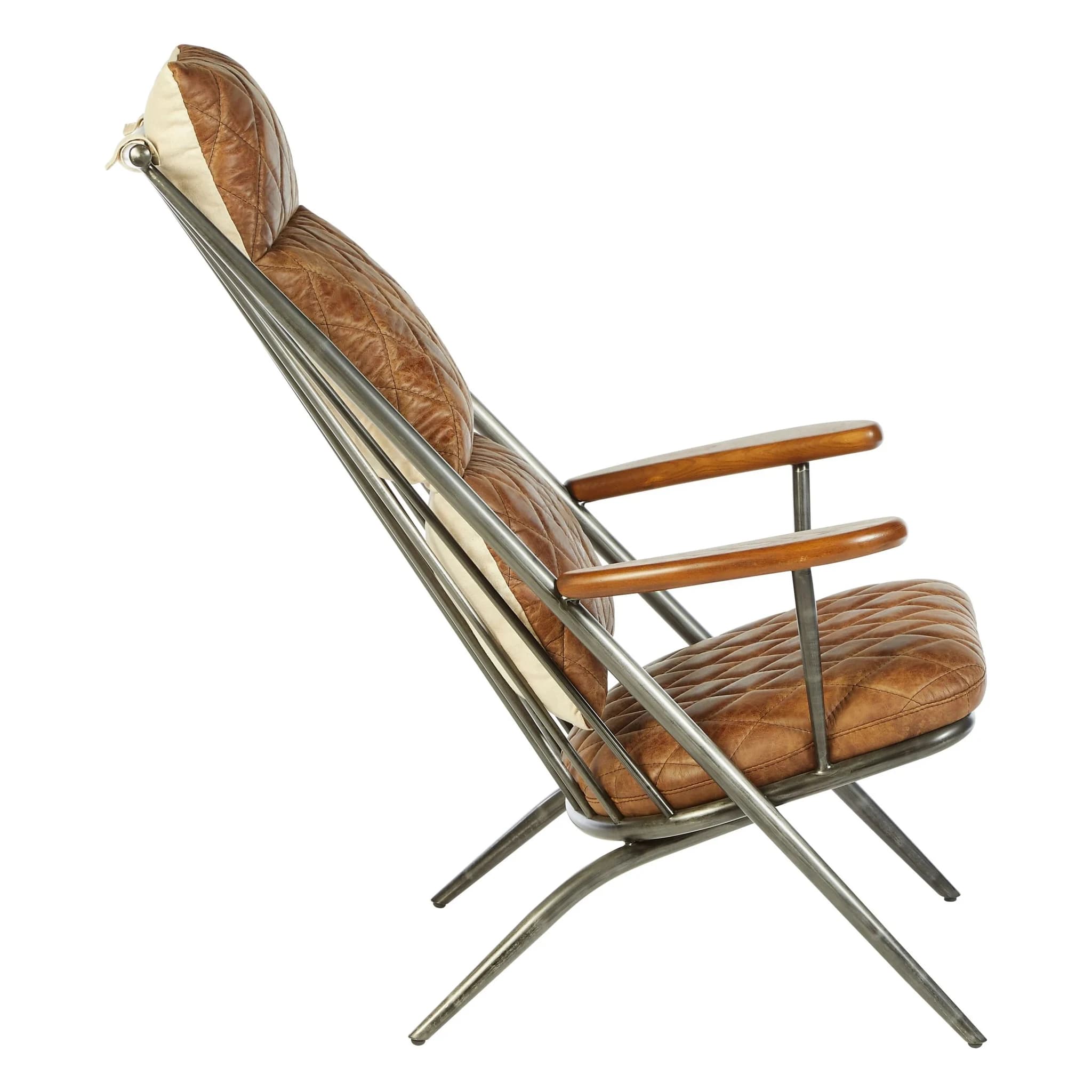 Hoxton Light Brown Leather High Back Chair - Seating, photo 3 of 7