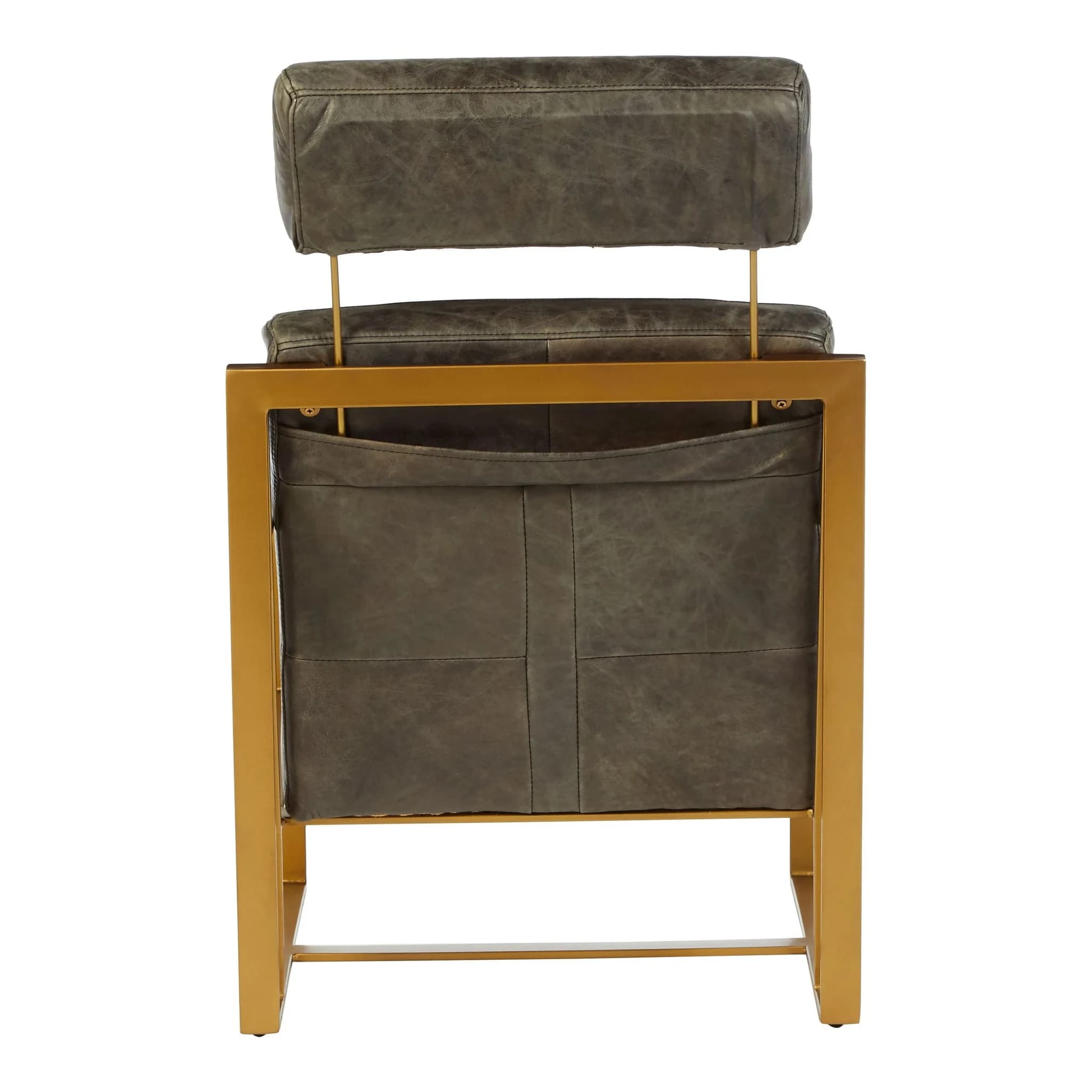 Hoxton Grey Leather Lounge Chair with Headrest - Seating, photo 2 of 8