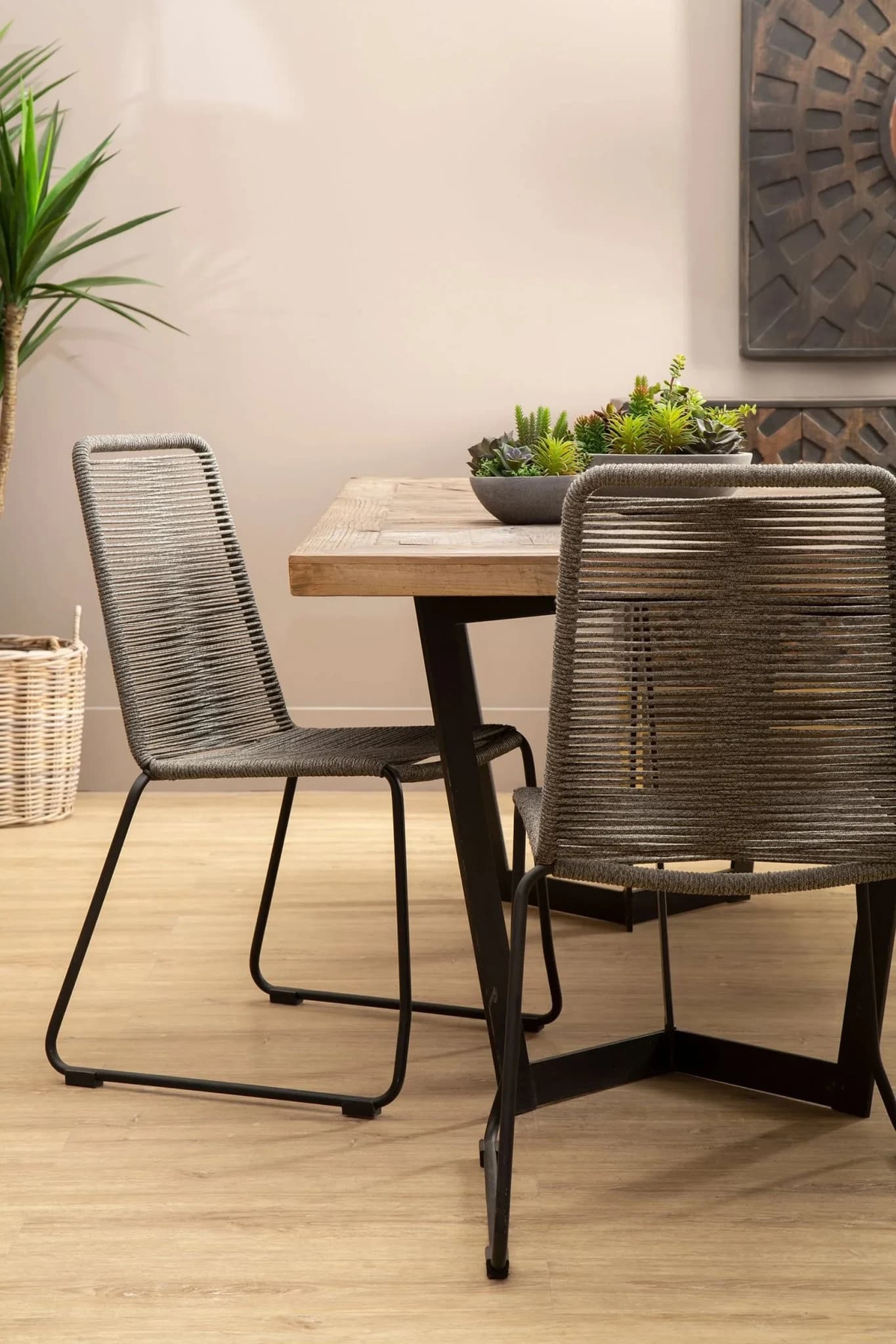 Sisal Grey Rope Dining Chair - Seating, photo 2 of 8