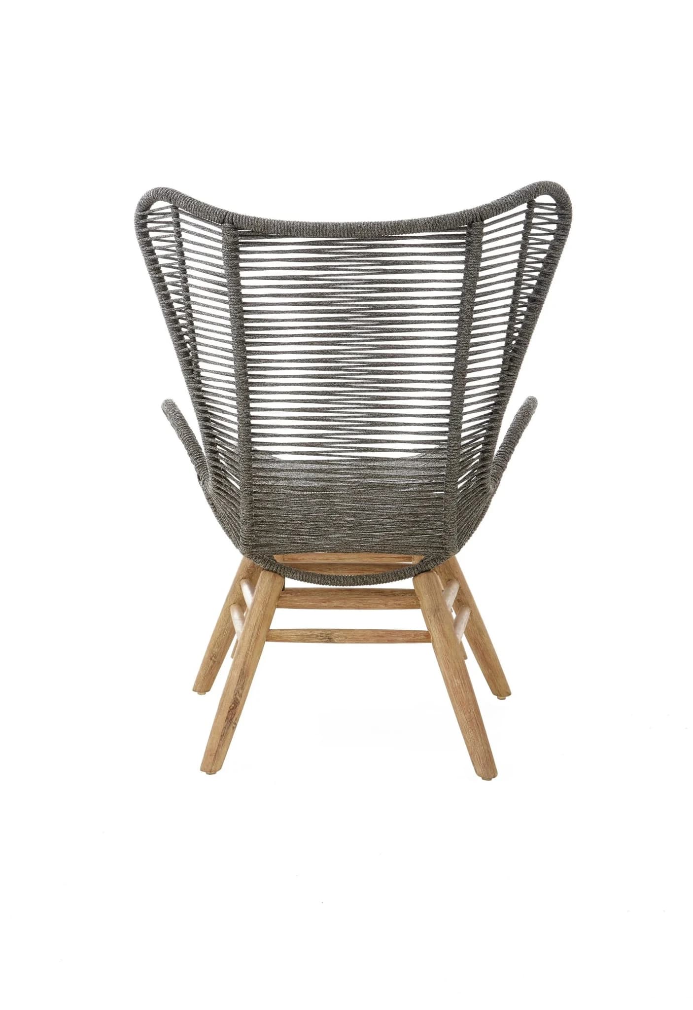 Sisal Grey Rope Lounge Chair And Footstool - Seating, photo 6 of 8