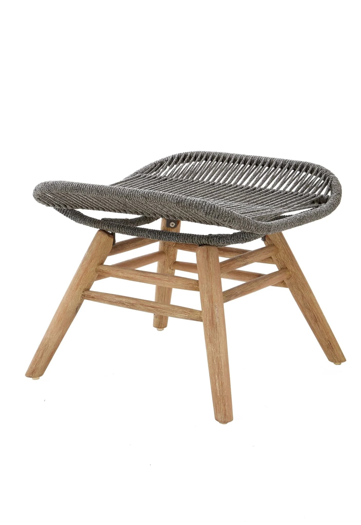 Sisal Grey Rope Lounge Chair And Footstool - Seating, photo 5 of 8