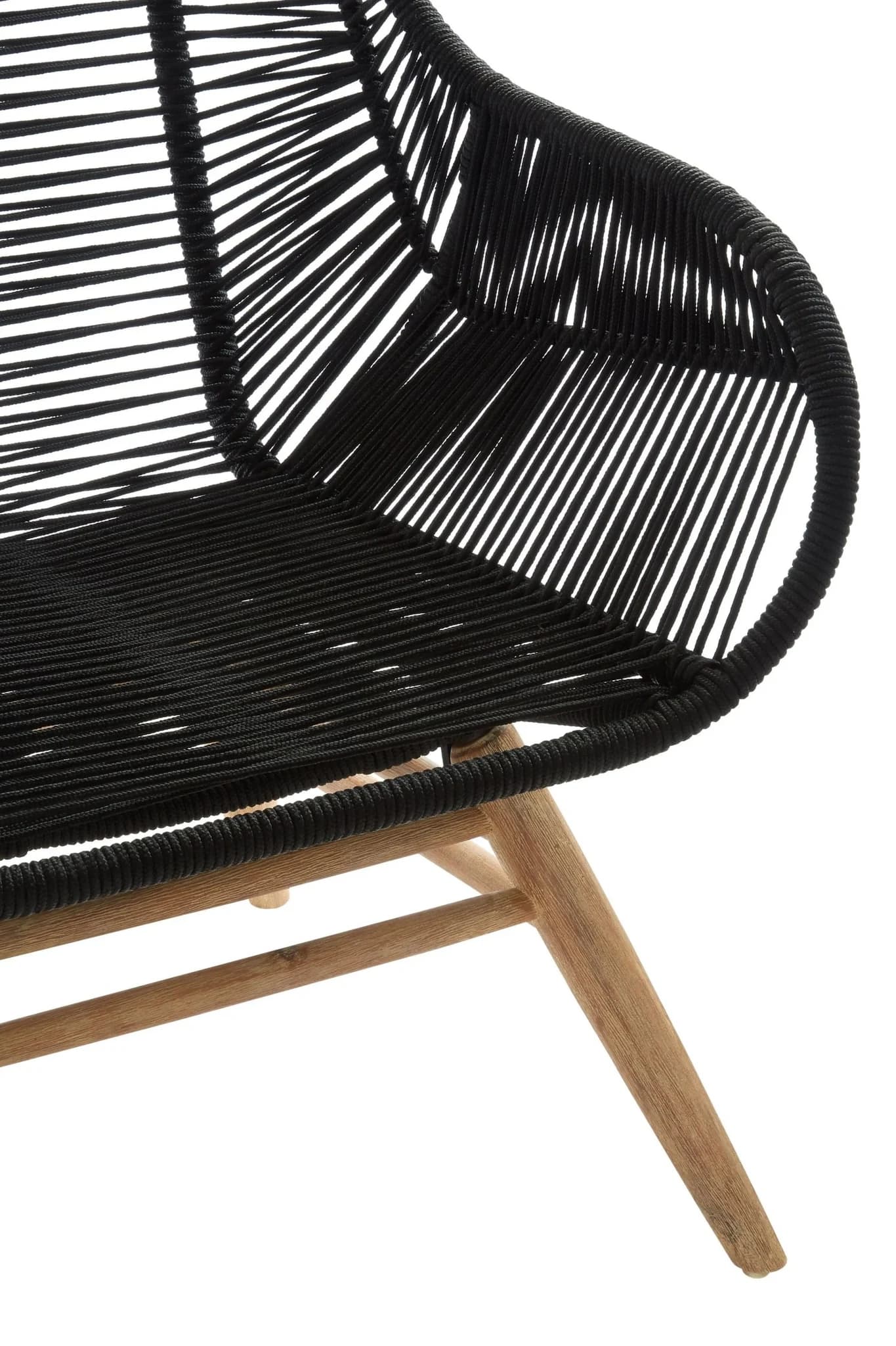 Sisal Black Rope Armchair - Seating, photo 7 of 8