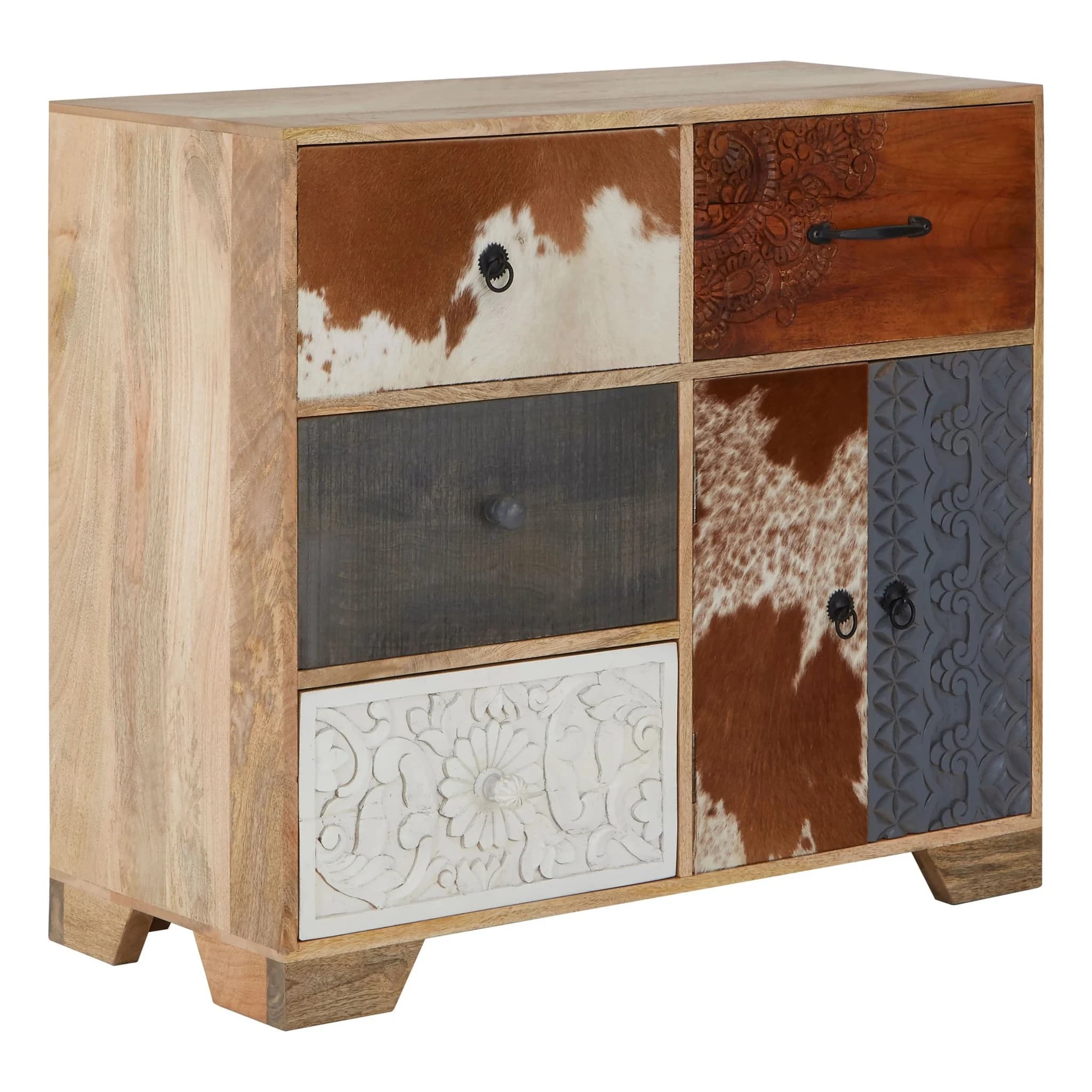 Marwar Mango Wood and Leather Sideboard - Bookcases & shelving, photo 4 of 8