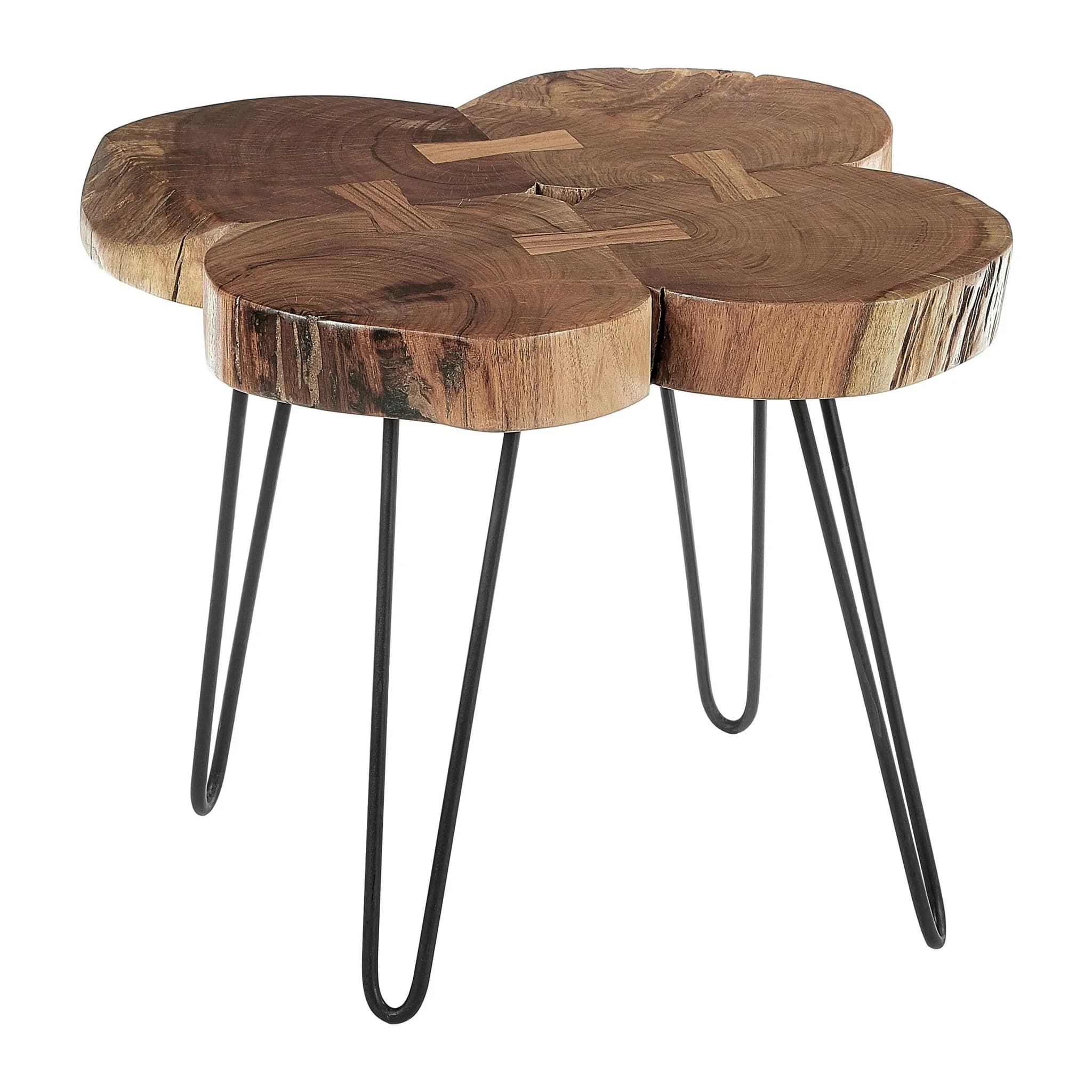 Nandri Acacia Wood Live Edge Side Table - Tables, photo 3 of 5