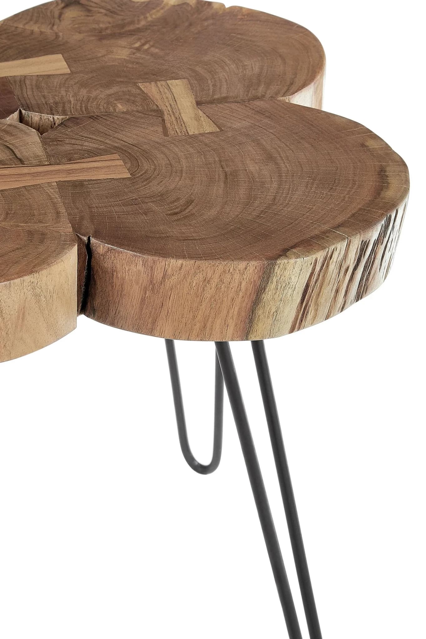 Nandri Acacia Wood Live Edge Side Table - Tables, photo 4 of 5