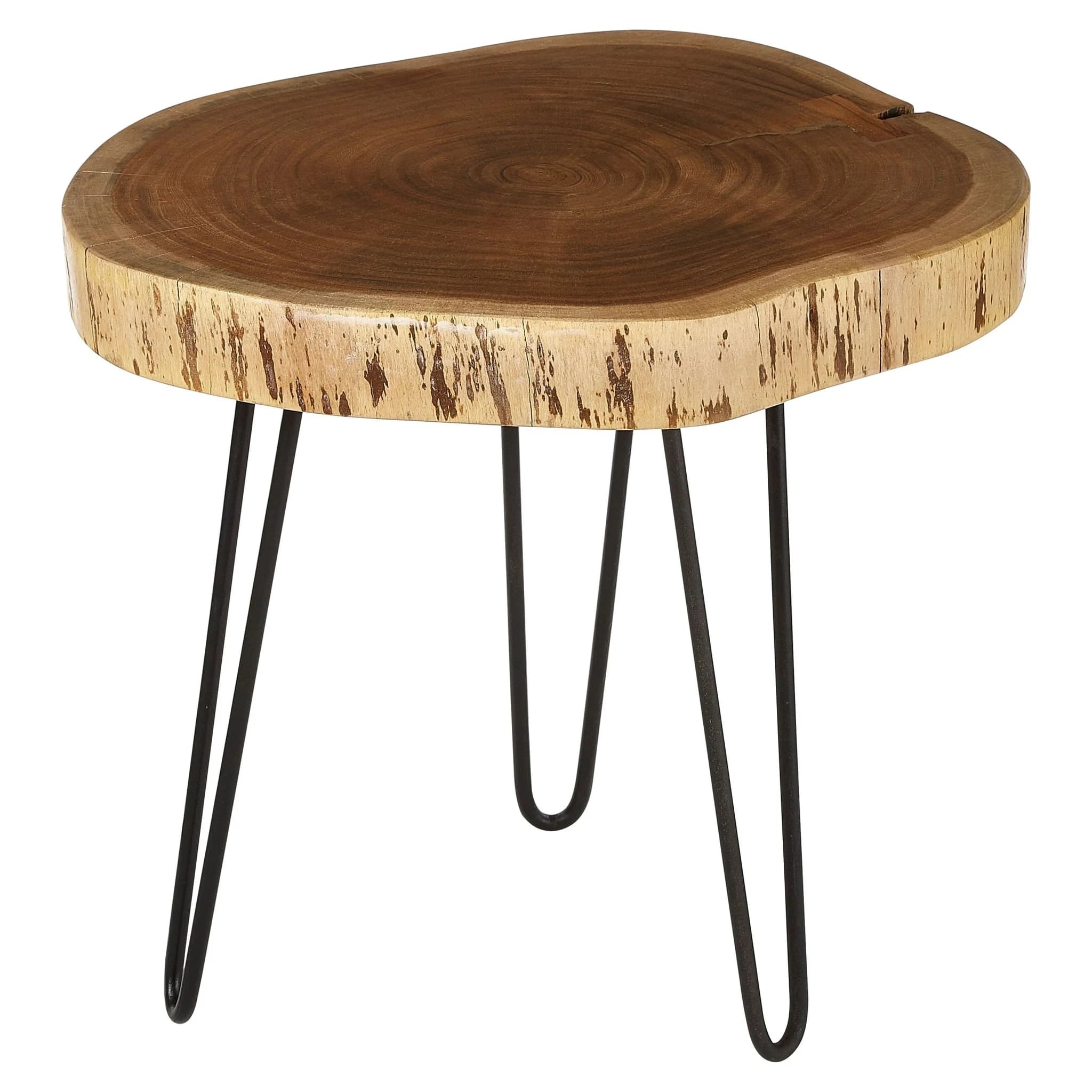 Nandri Acacia Live Edge Log Side Table - Tables, photo 4 of 6
