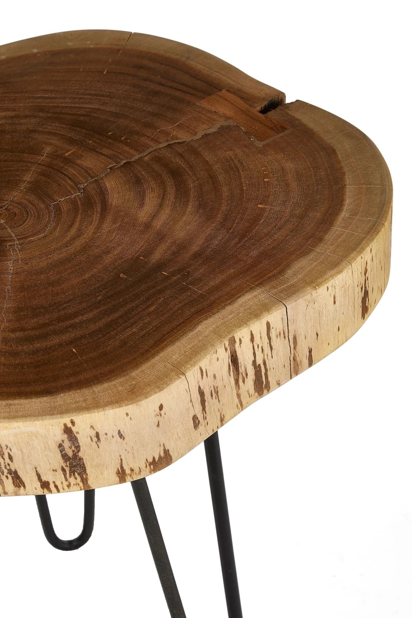 Nandri Acacia Live Edge Log Side Table - Tables, photo 5 of 6