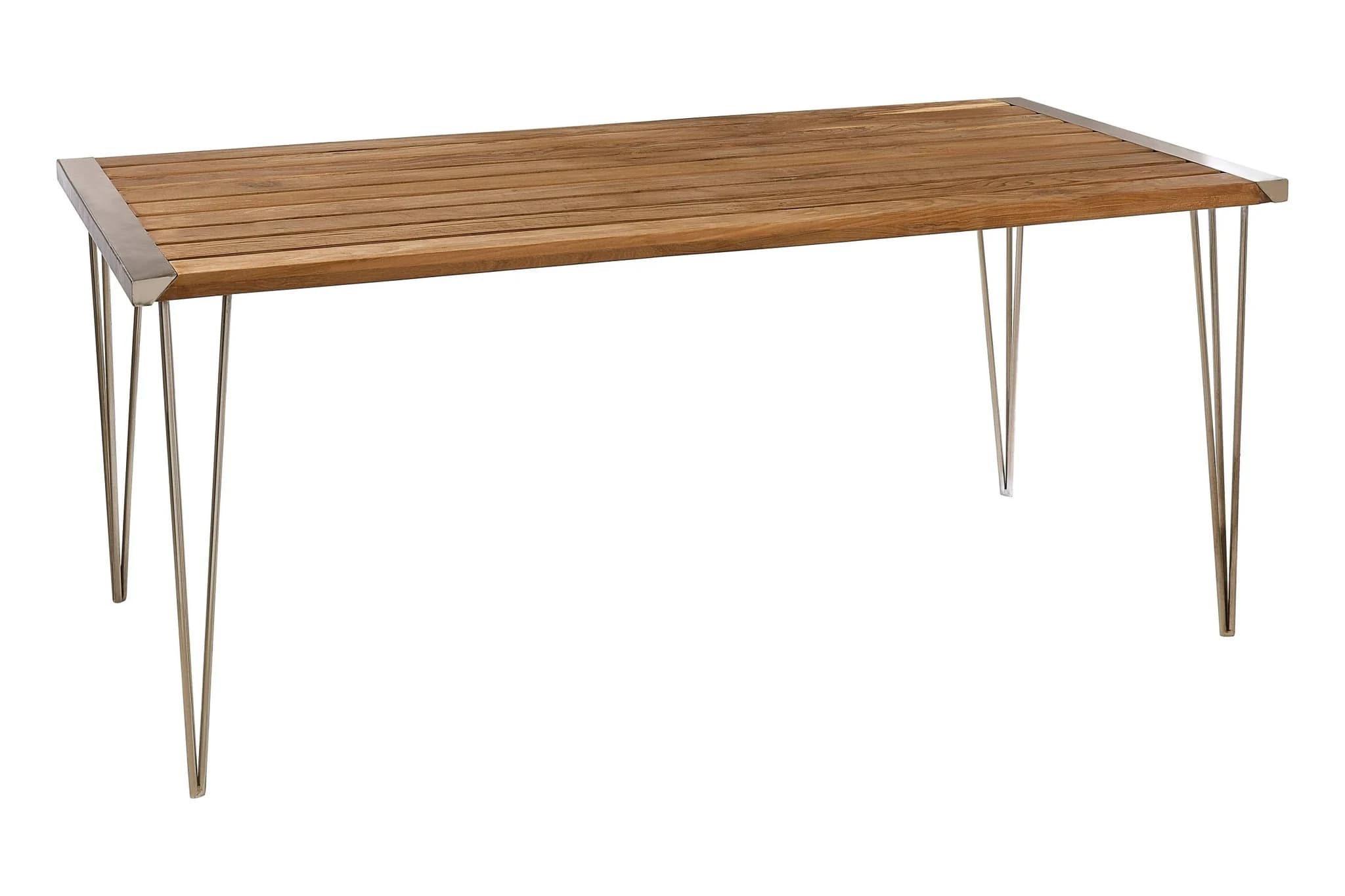 Nandri Slatted Teak Wood Dining Table - Tables, photo 4 of 6