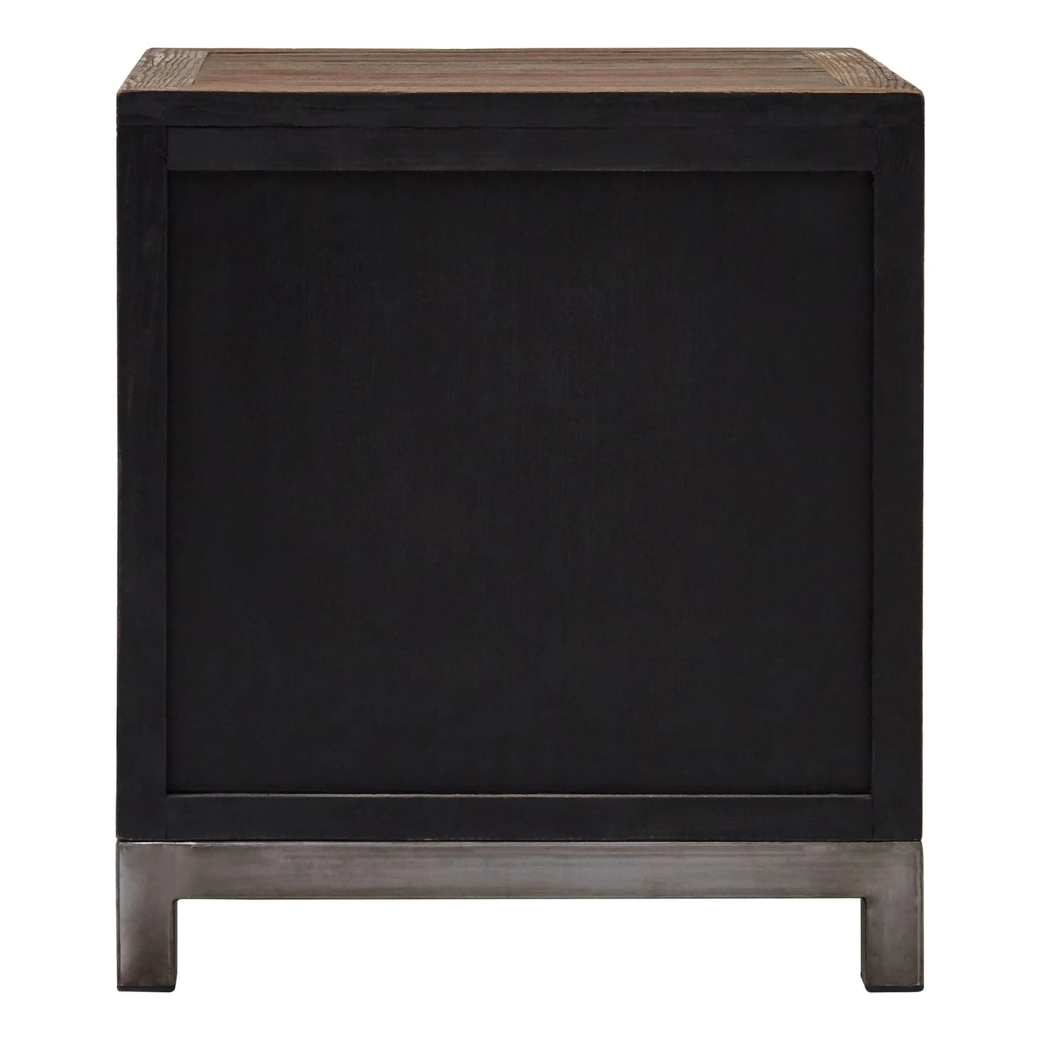 Midas Small Recycled Elm Wood 2 Door Cabinet - Bookcases & shelving, photo 2 of 8