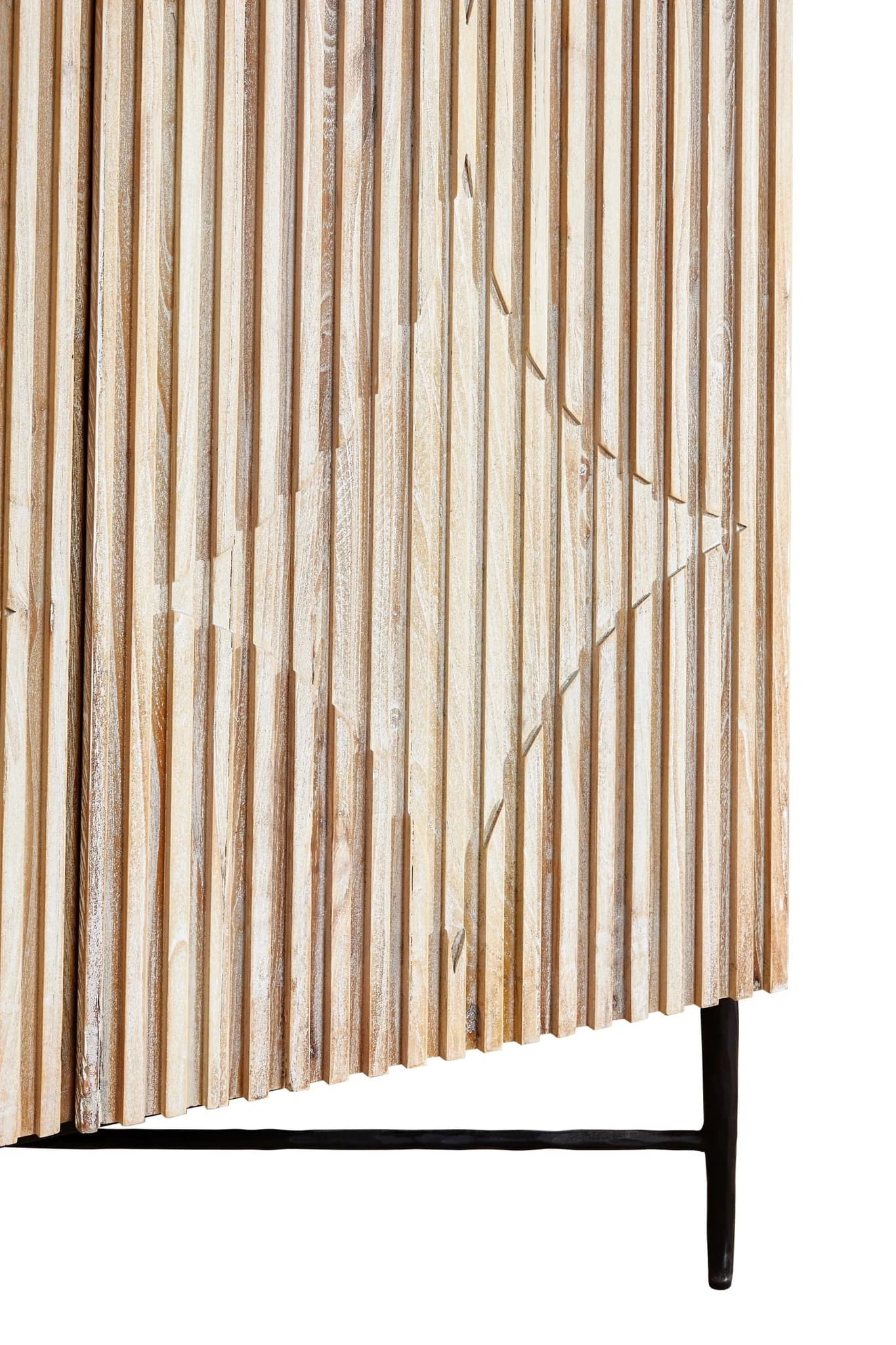 Kyra Grey Wash Elm Wood Wardrobe - Furniture, photo 6 of 8