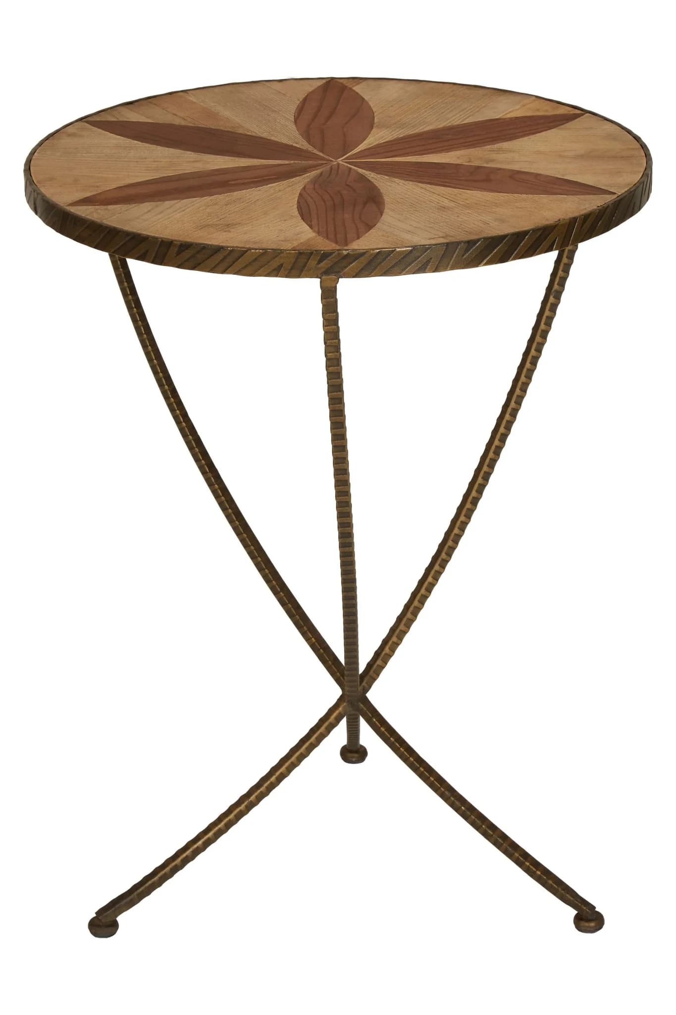 Elmo Elm Wood and Iron Large Side Table - Tables, photo 3 of 6