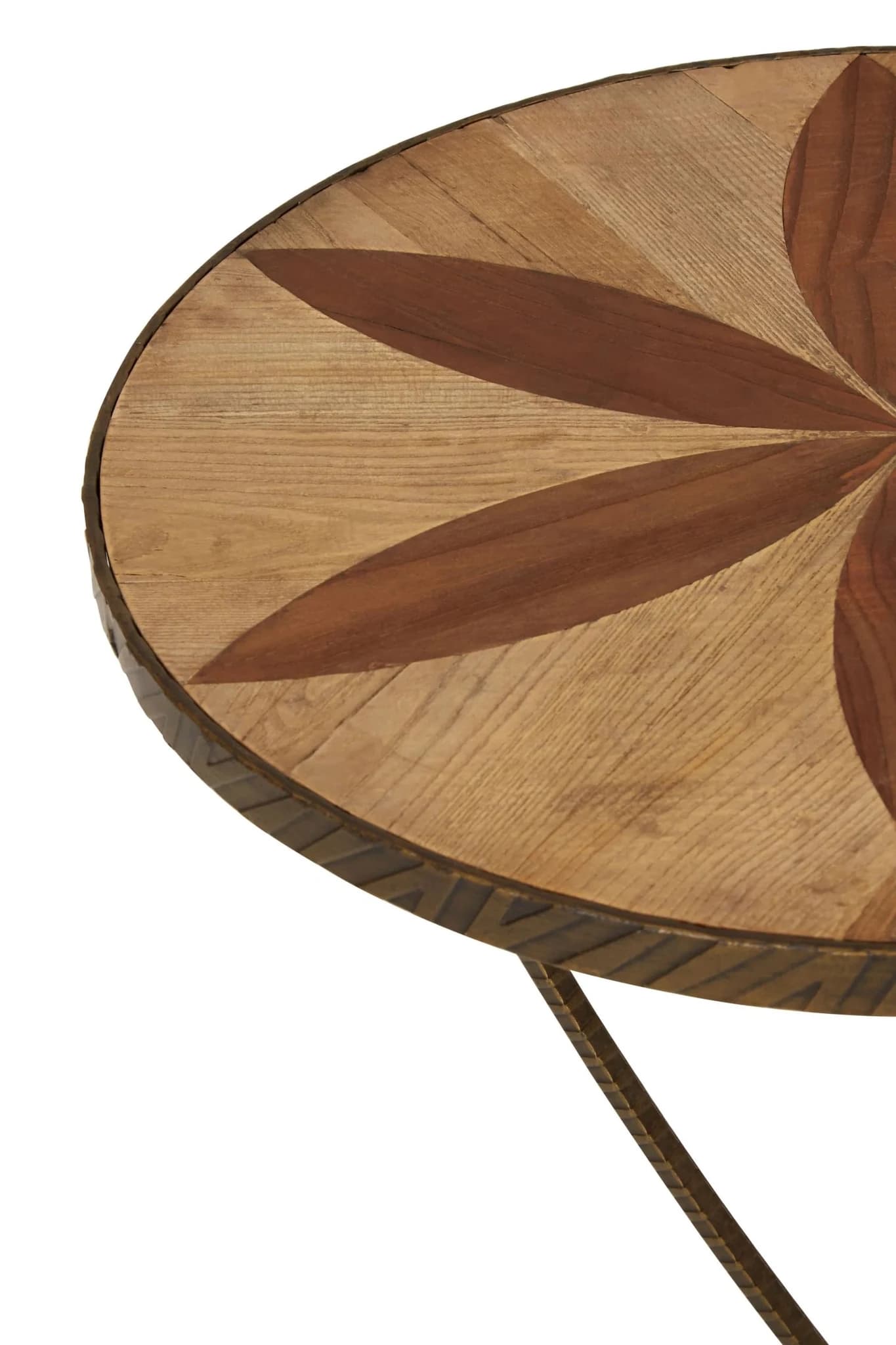 Elmo Elm Wood and Iron Large Side Table - Tables, photo 6 of 6