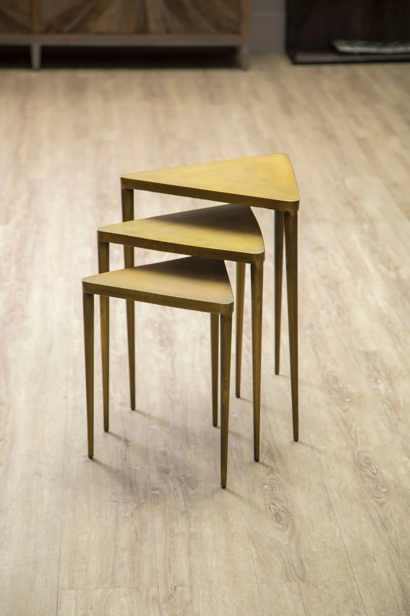 Compo Set of 3 Triangular Nesting Tables - Tables, photo 2 of 7