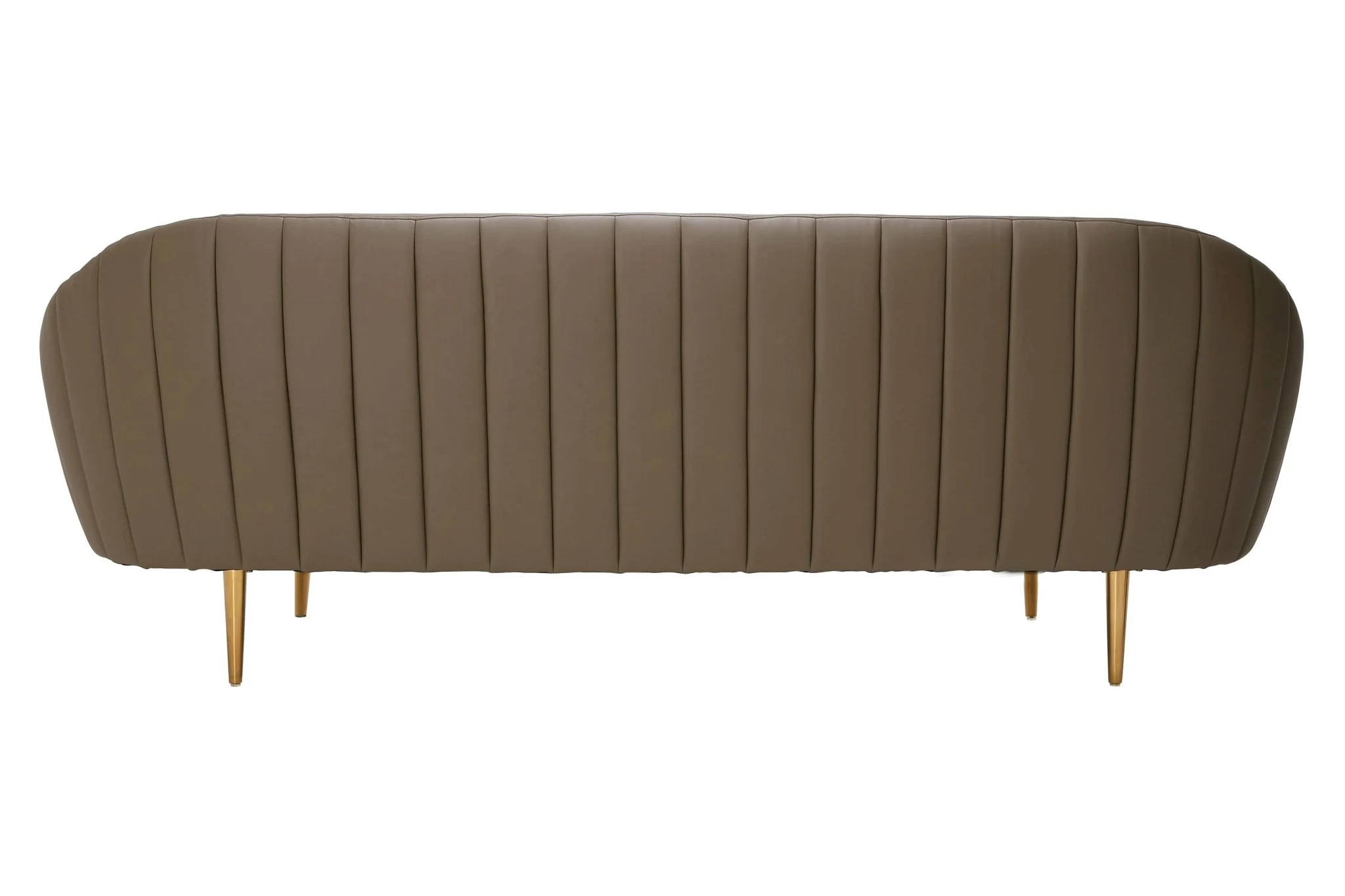 Lagero Brown Leather Effect 3 Seater Sofa - Seating, photo 3 of 7
